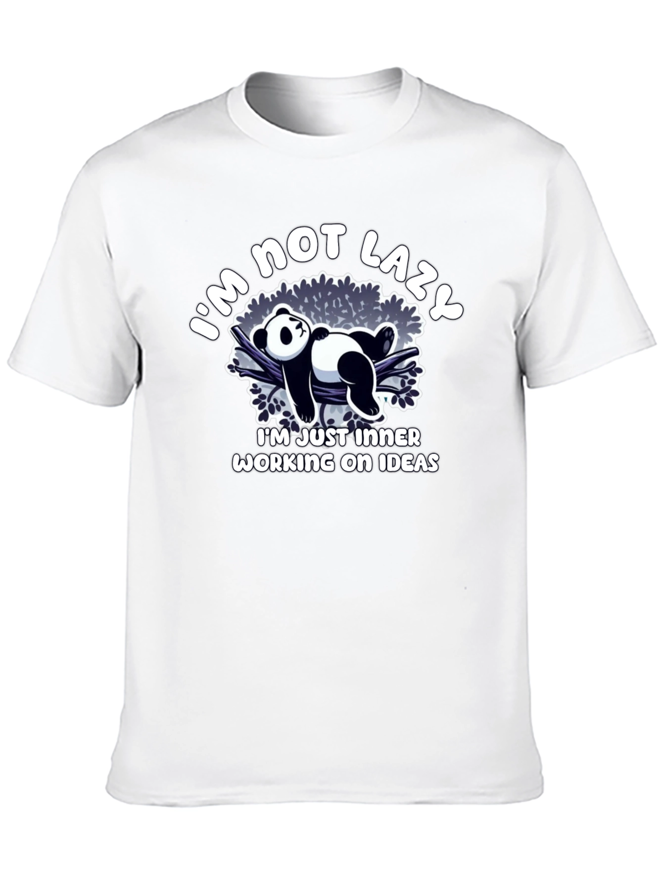 Funny Panda Lazy Idea T-Shirt