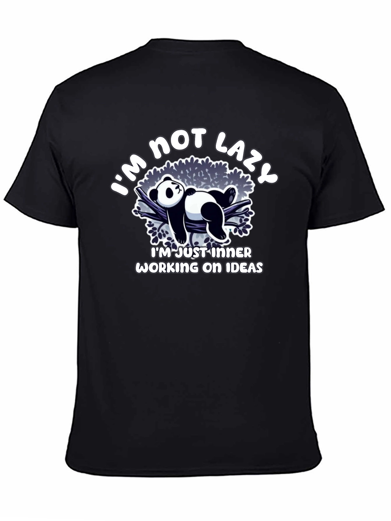 Funny Panda Lazy Idea T-Shirt