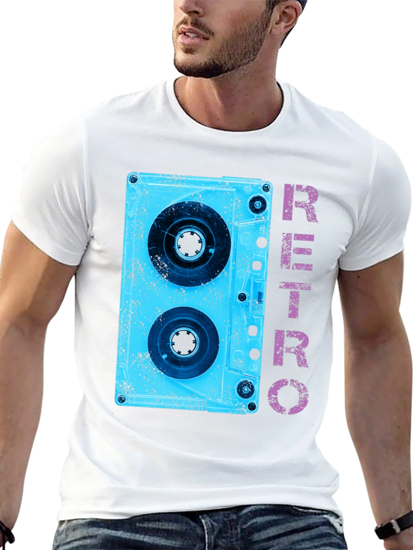 Retro Cassette Tape Graphic T-Shirt