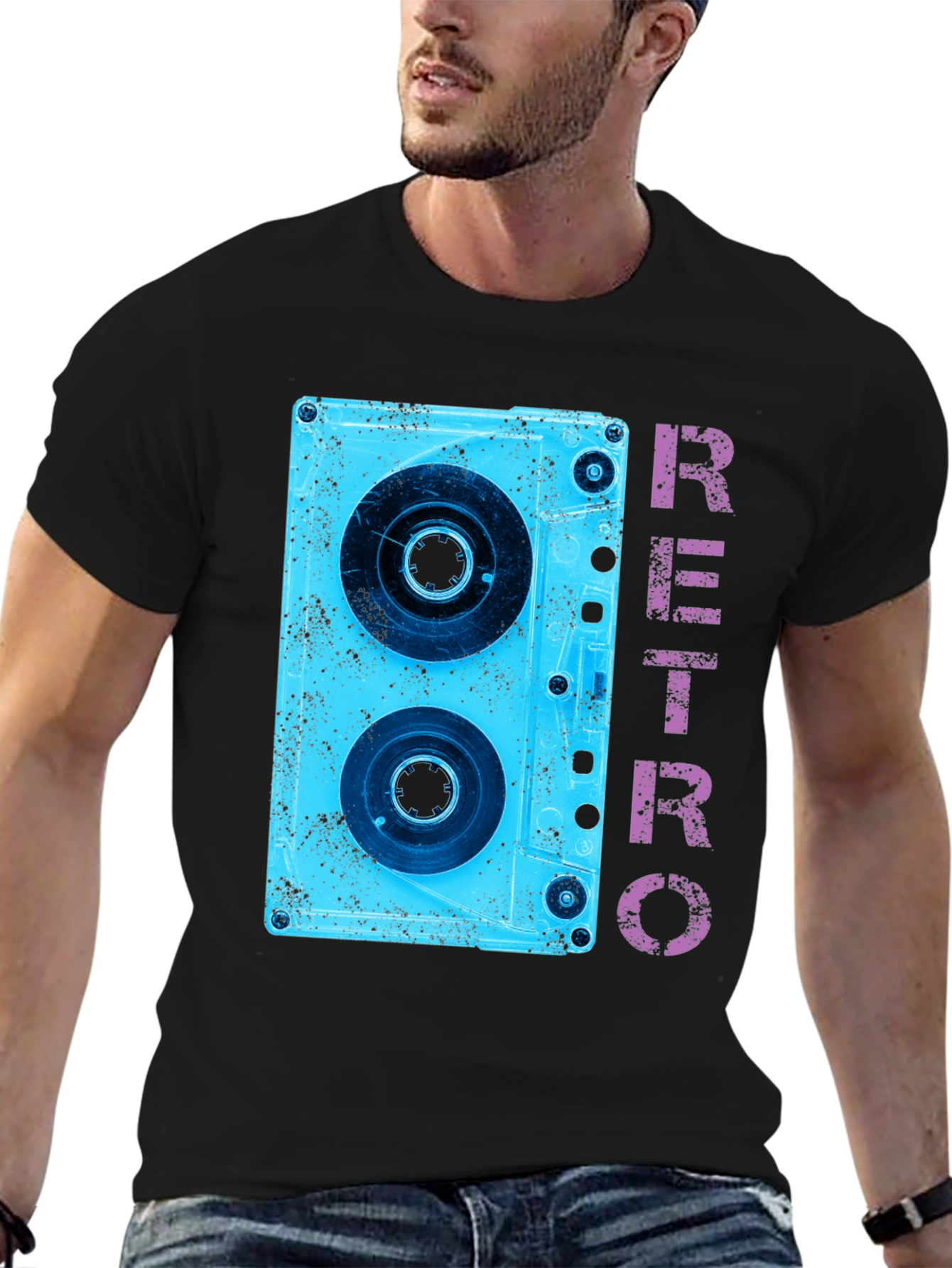 Retro Cassette Tape Graphic T-Shirt