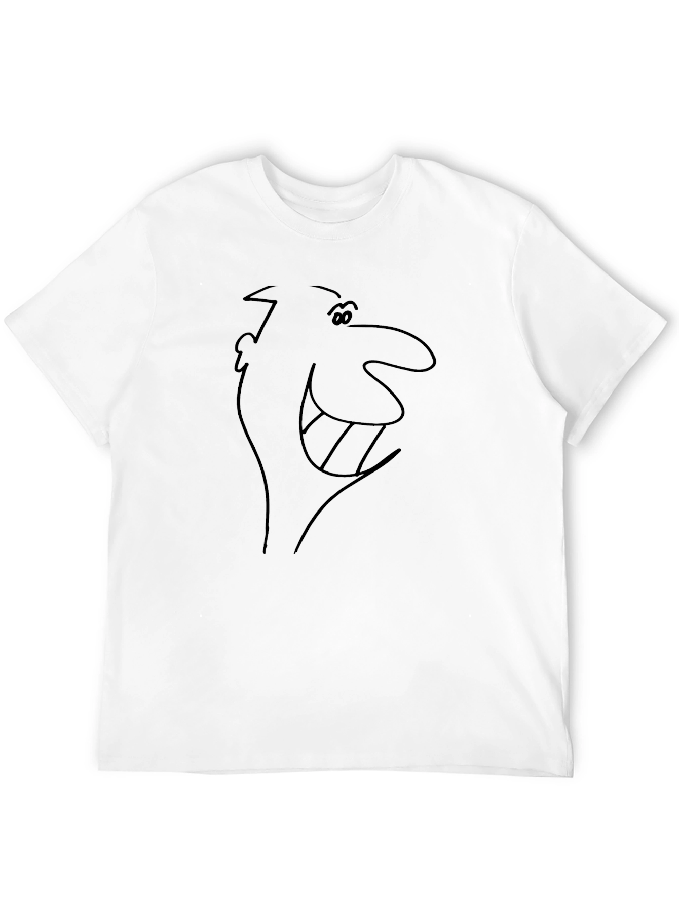 Retro Cartoon Character Graphic T-Shirt - Black