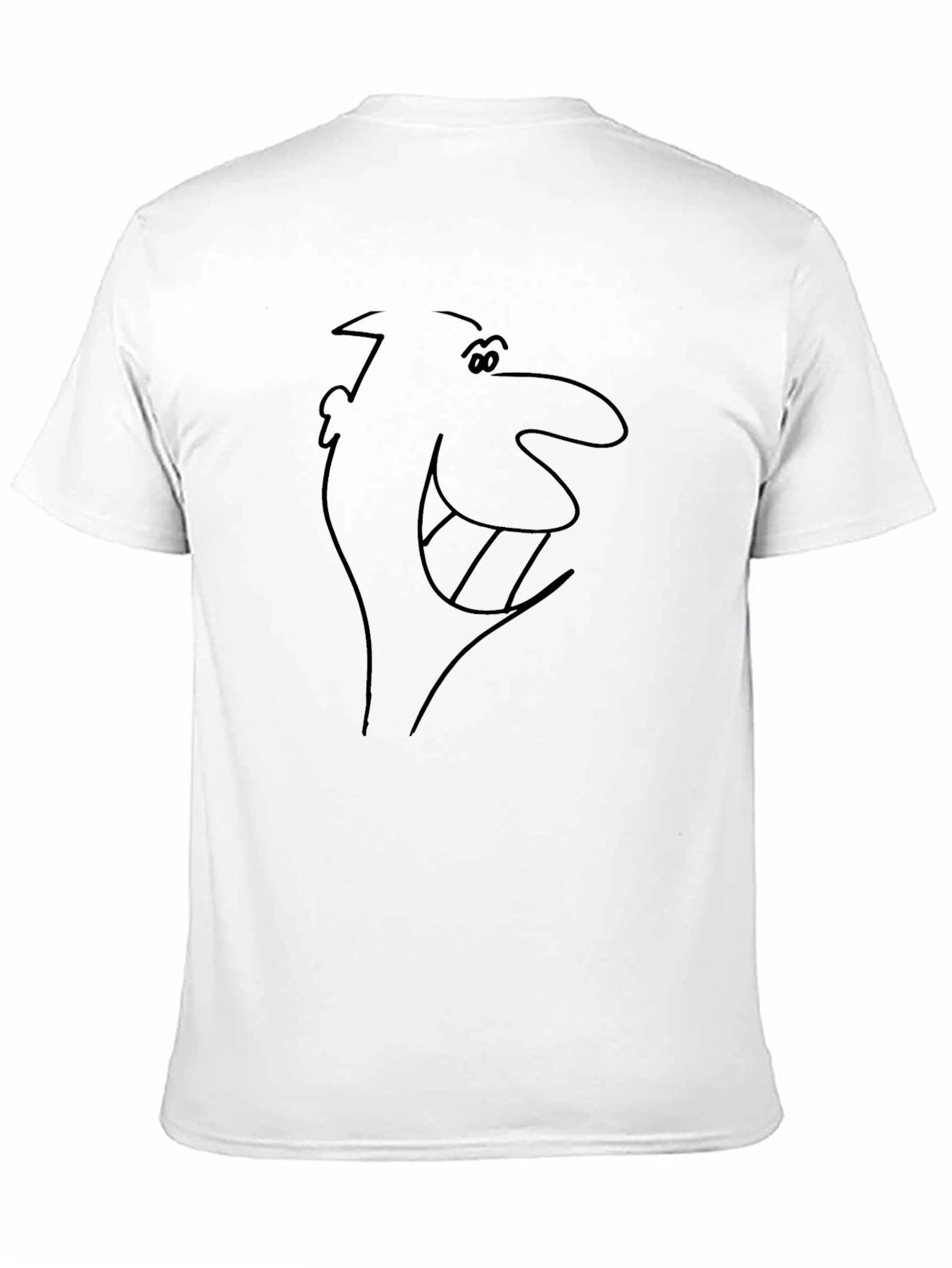Retro Cartoon Character Graphic T-Shirt - Black