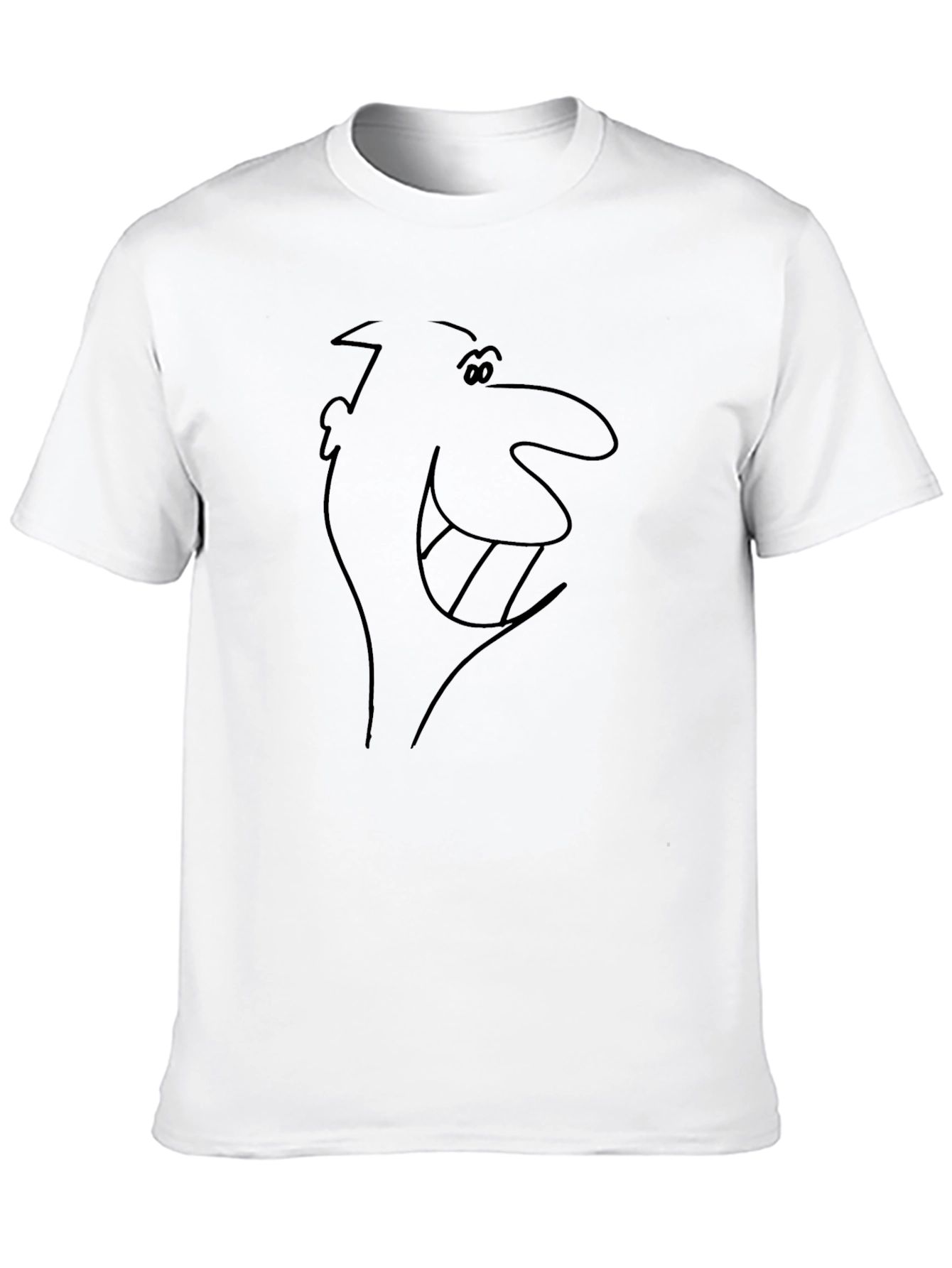 Retro Cartoon Character Graphic T-Shirt - Black