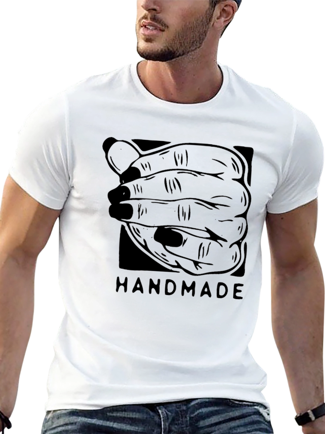 Handmade Graphic T-Shirt - Unique Design Tee