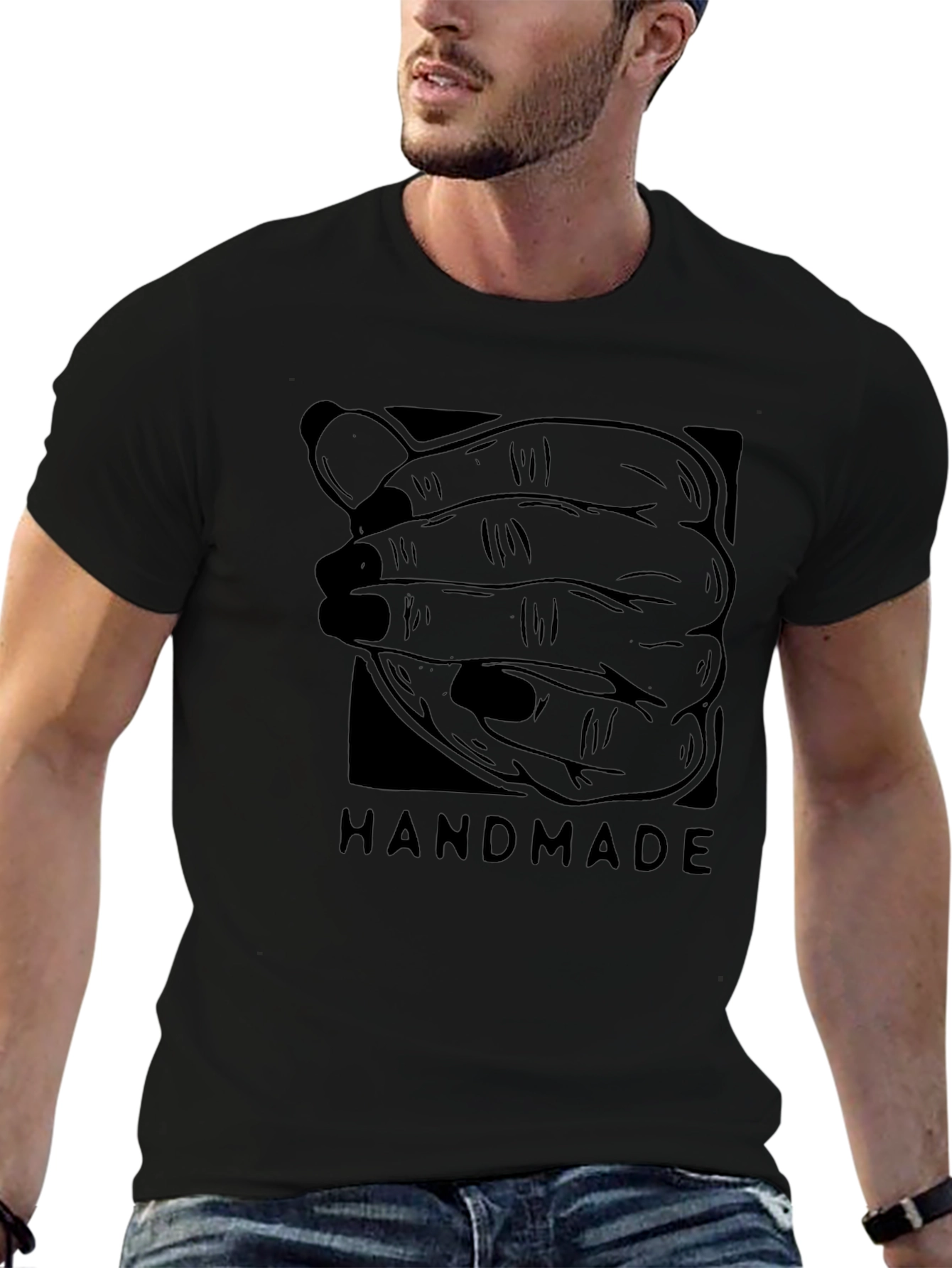 Handmade Graphic T-Shirt - Unique Design Tee