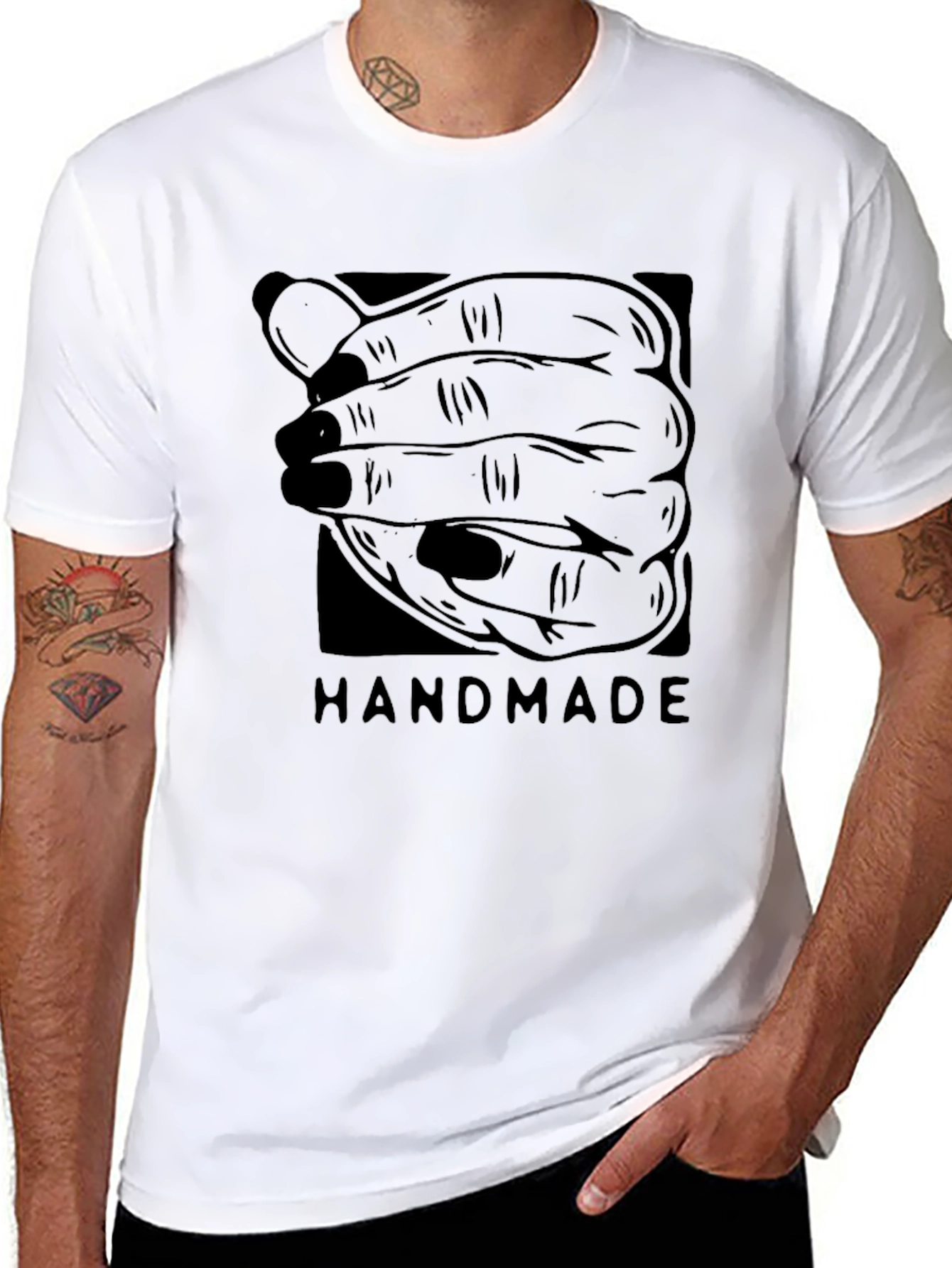 Handmade Graphic T-Shirt - Unique Design Tee