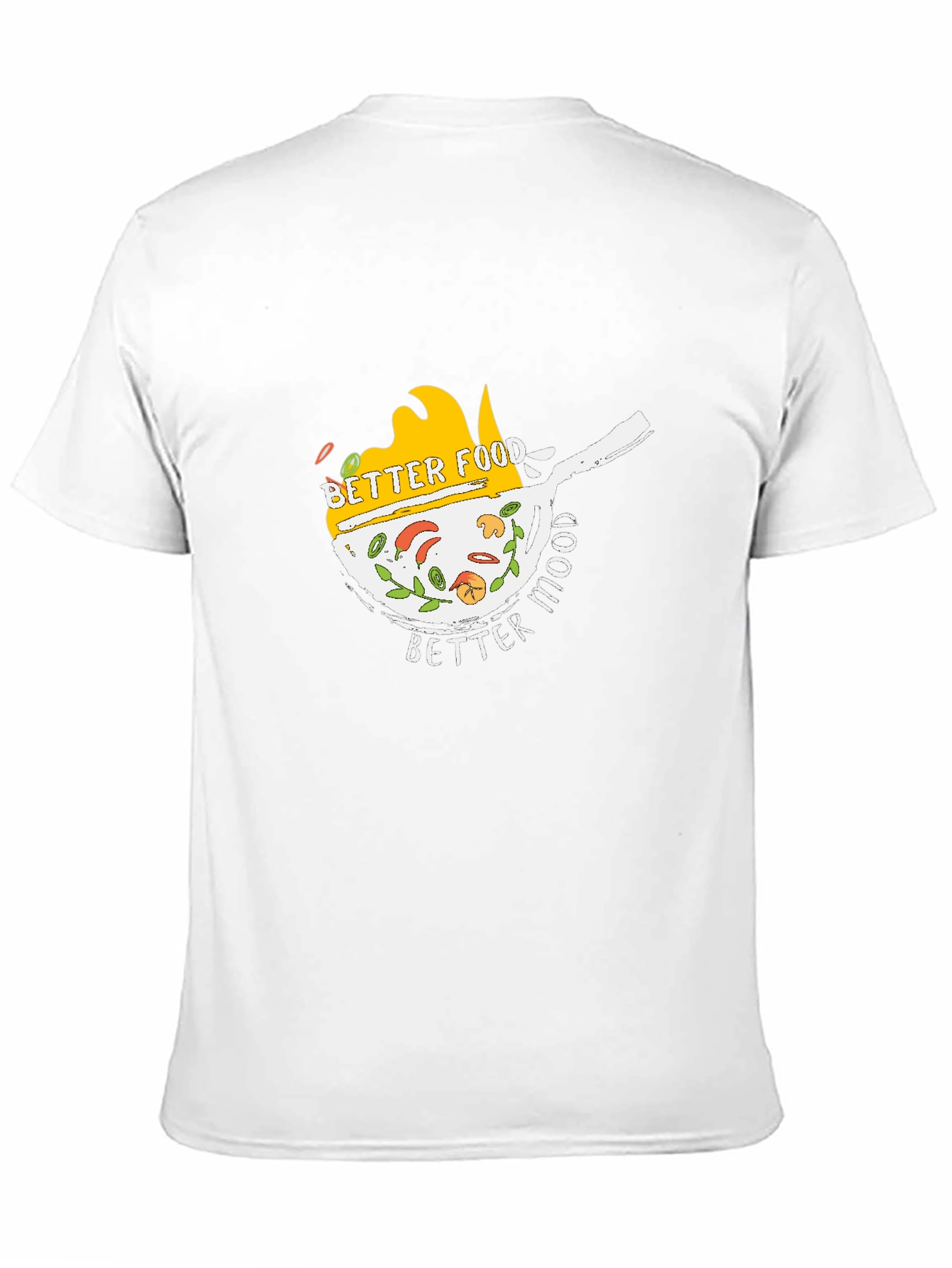 Better Food Better Mood Black T-Shirt