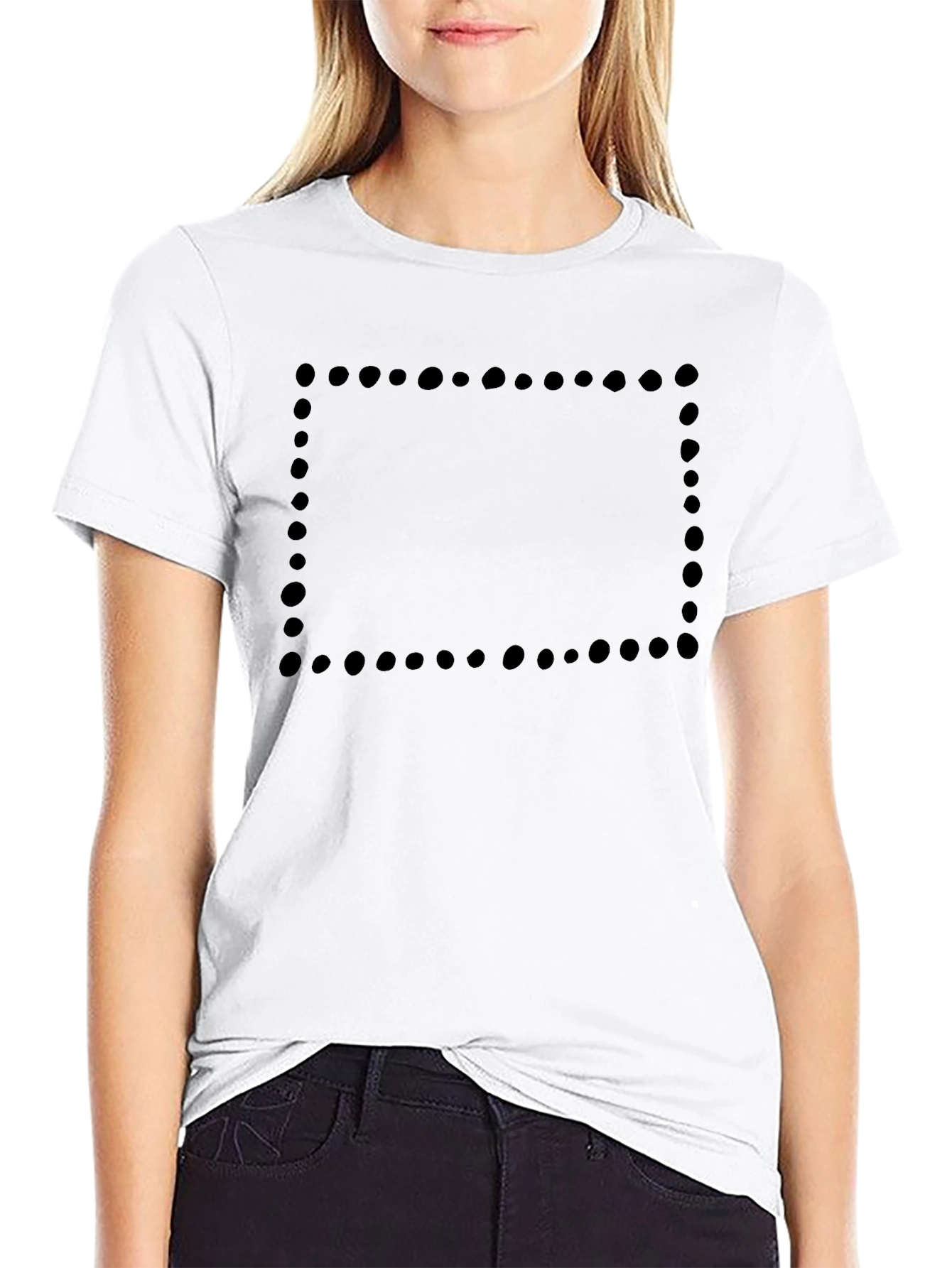Modern Black Crew Neck T-Shirt