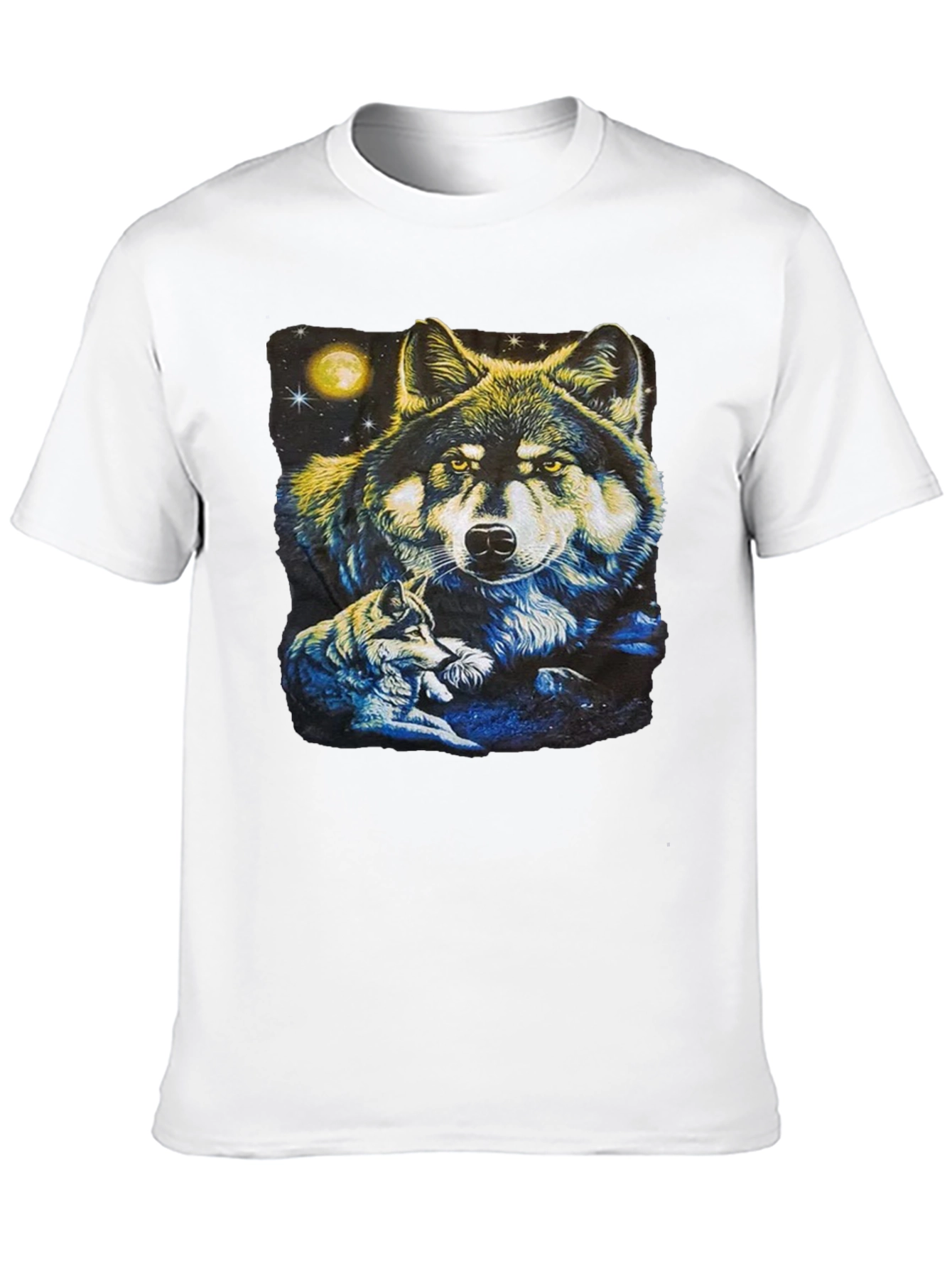 Wolf Pack Graphic T-Shirt - Black