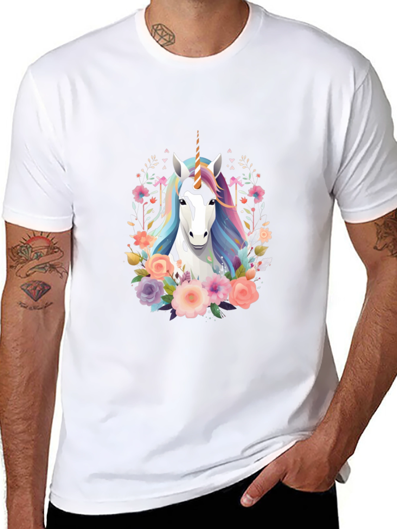 Unicorn Floral T-Shirt