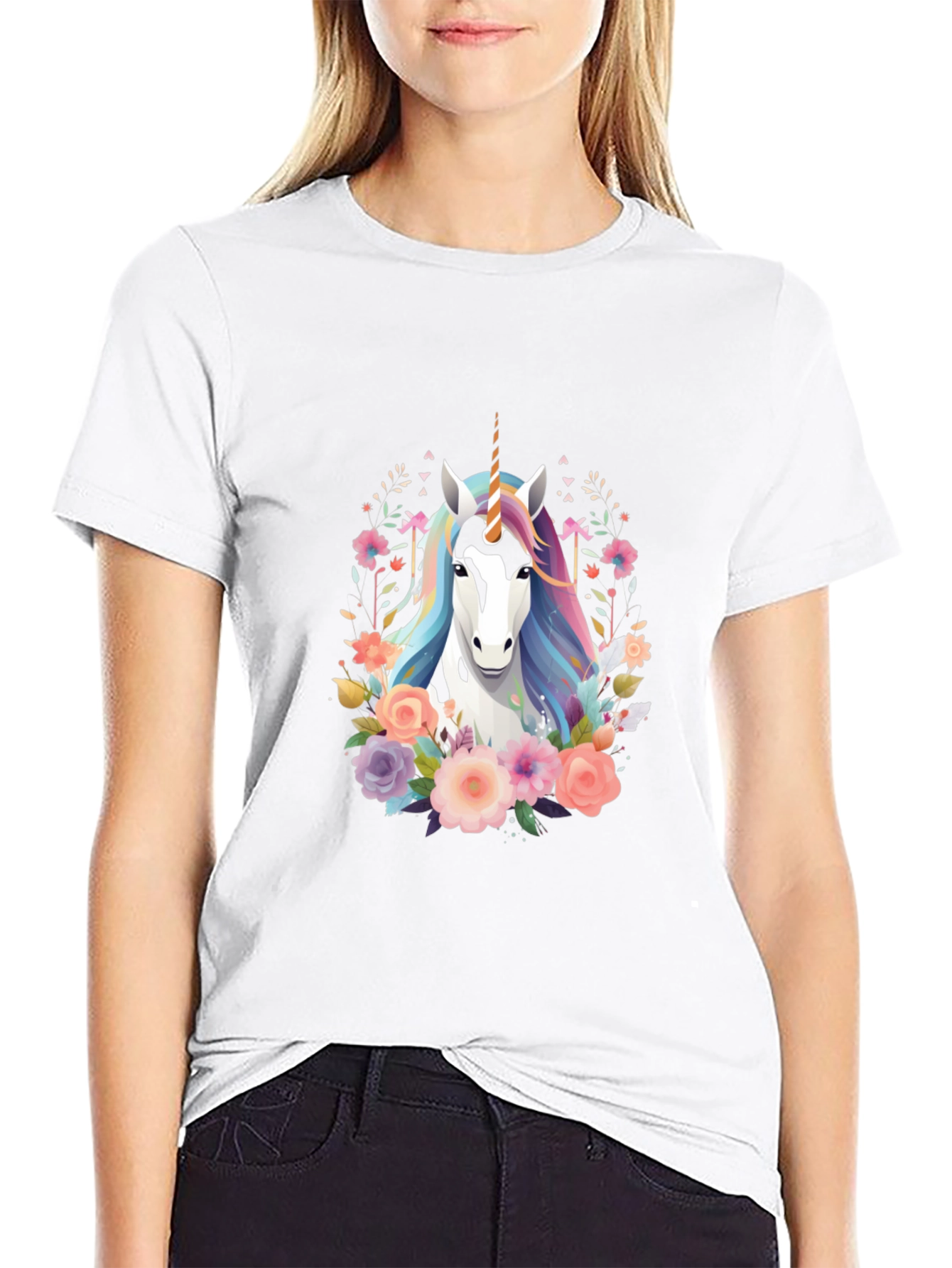 Unicorn Floral T-Shirt