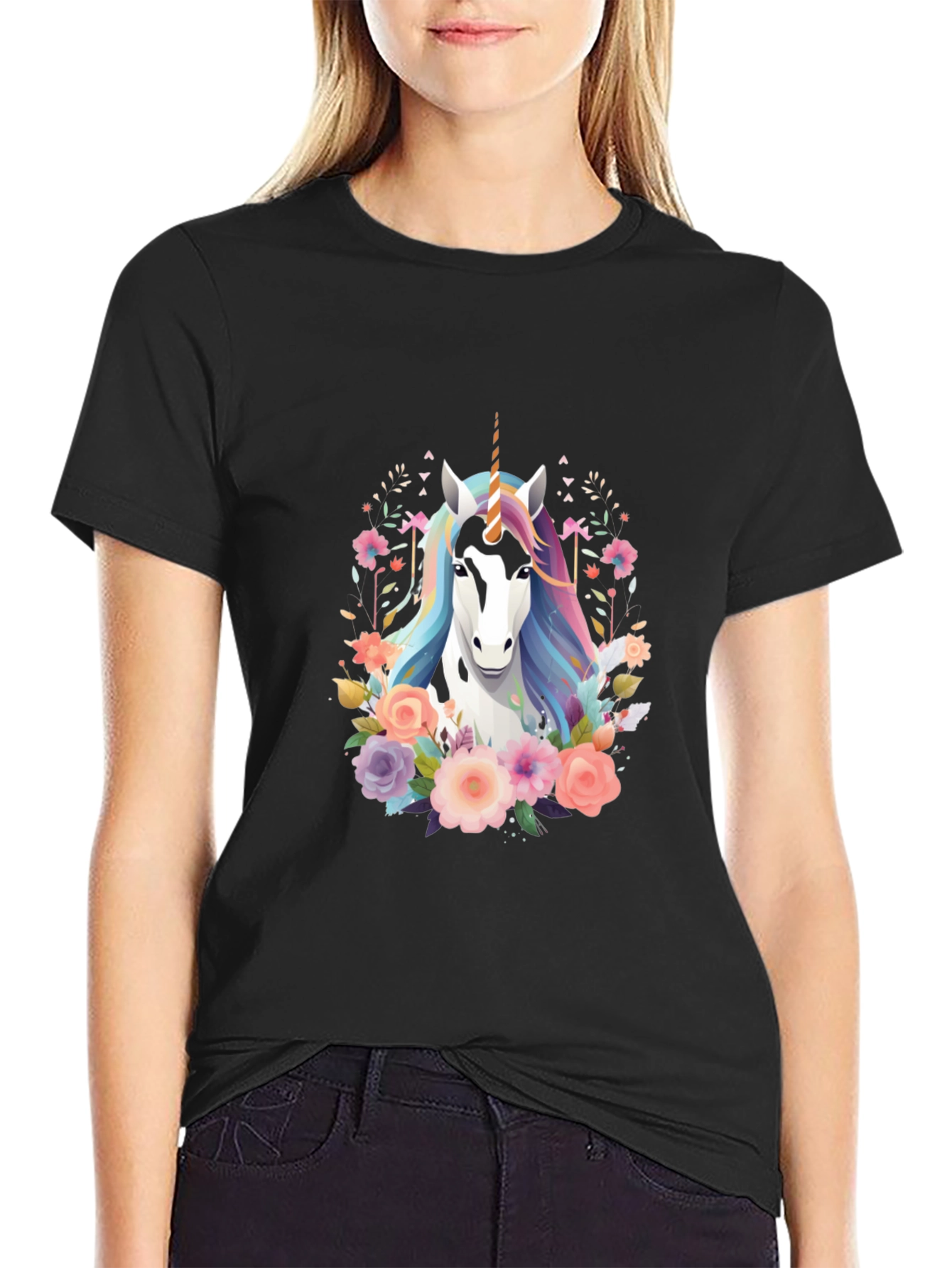 Unicorn Floral T-Shirt