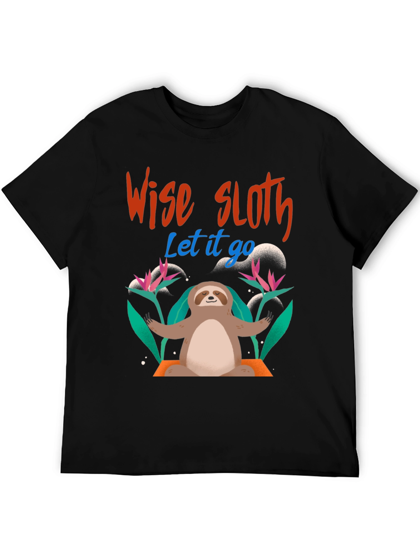 Wise Sloth Graphic Tee - Let It Go