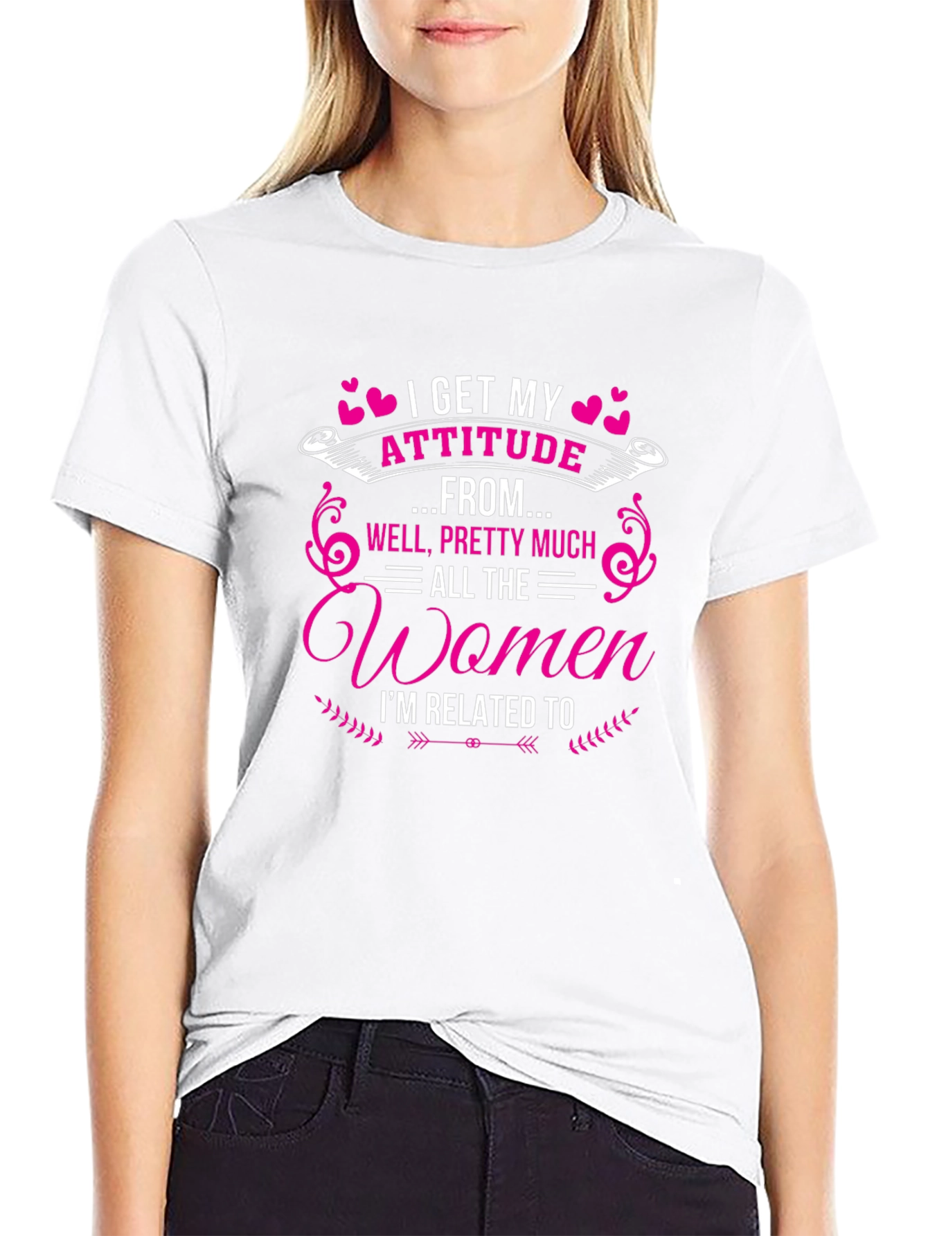 Attitude Women T-Shirt - Humorous Family Tee