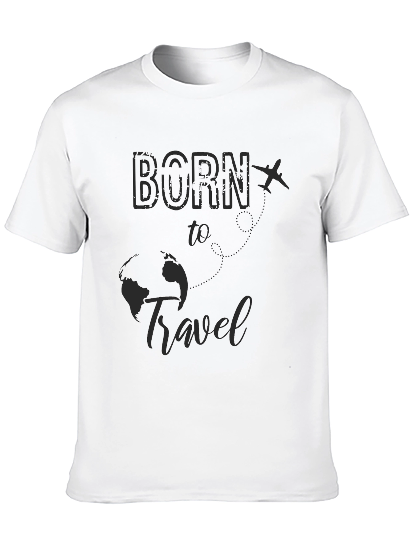 Born to Travel Graphic Tee - Black
