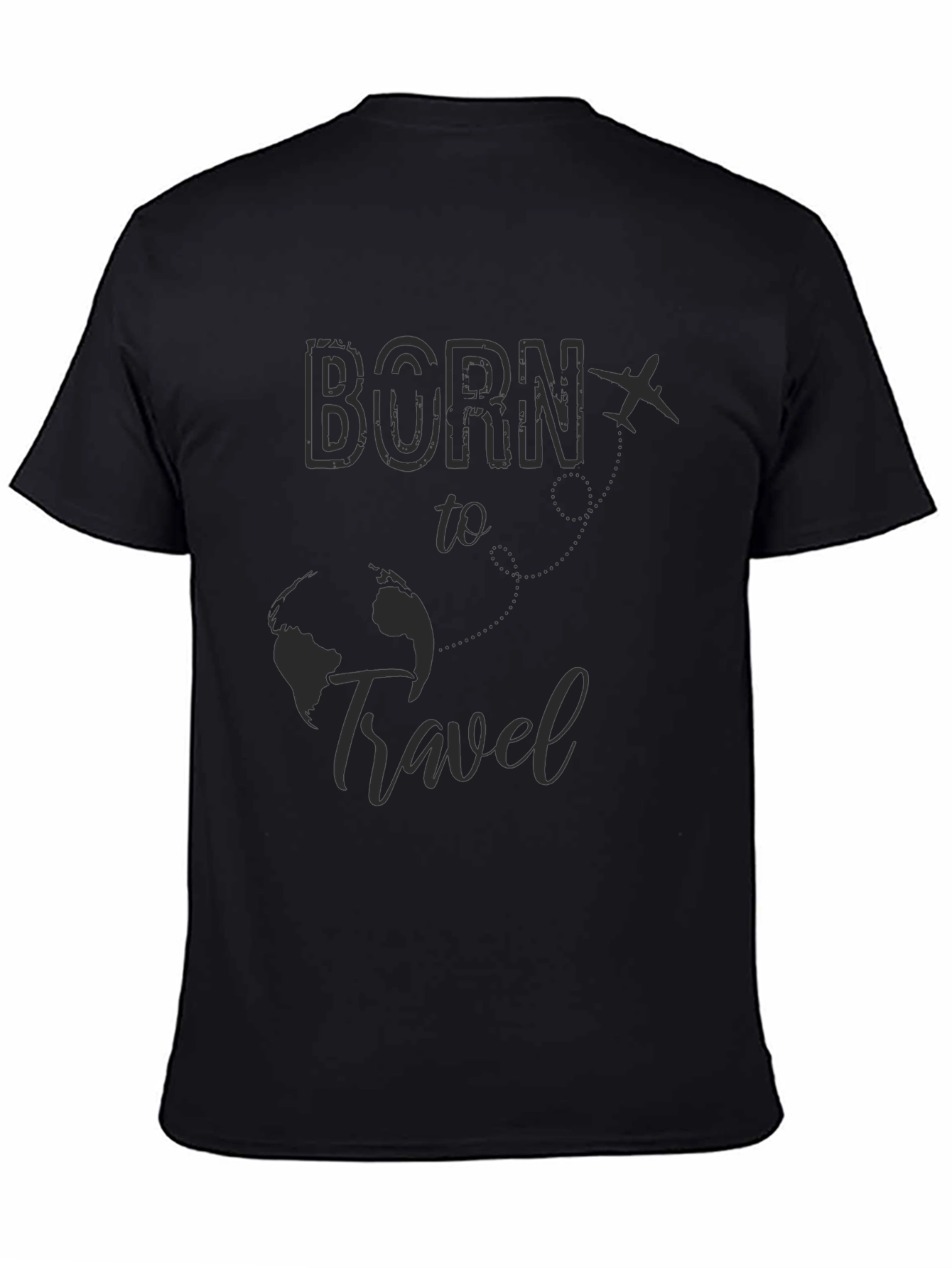 Born to Travel Graphic Tee - Black