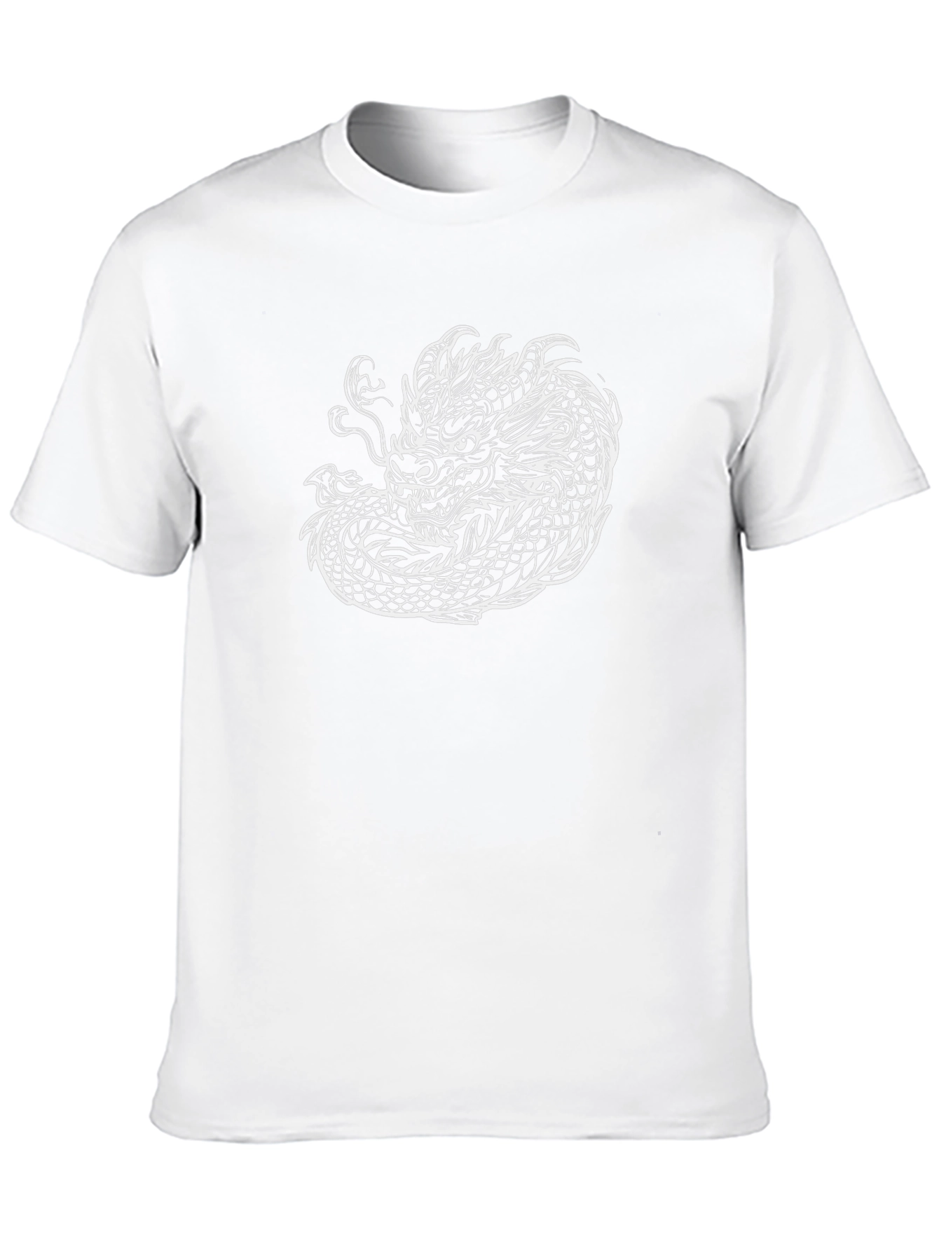 Black Tee with Dragon Graphic