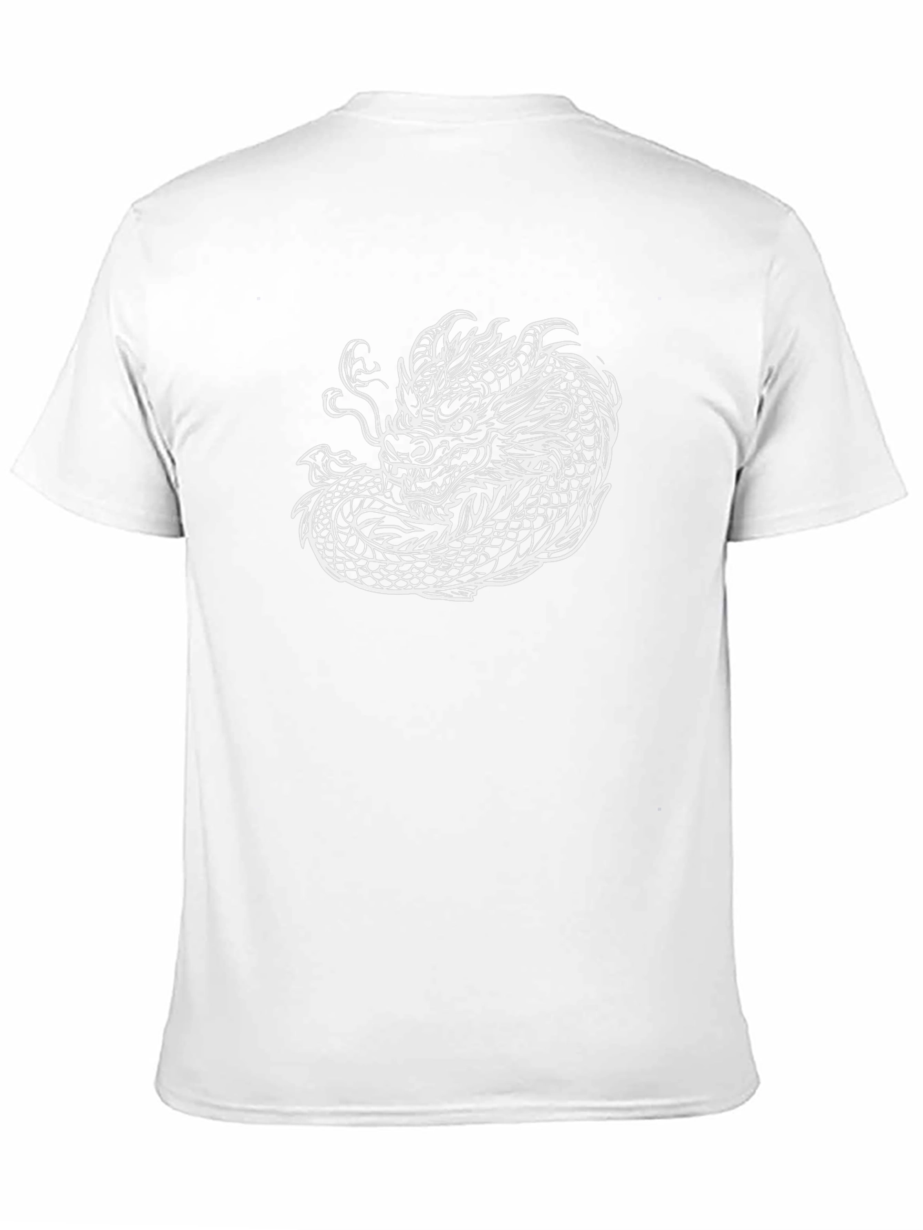 Black Tee with Dragon Graphic