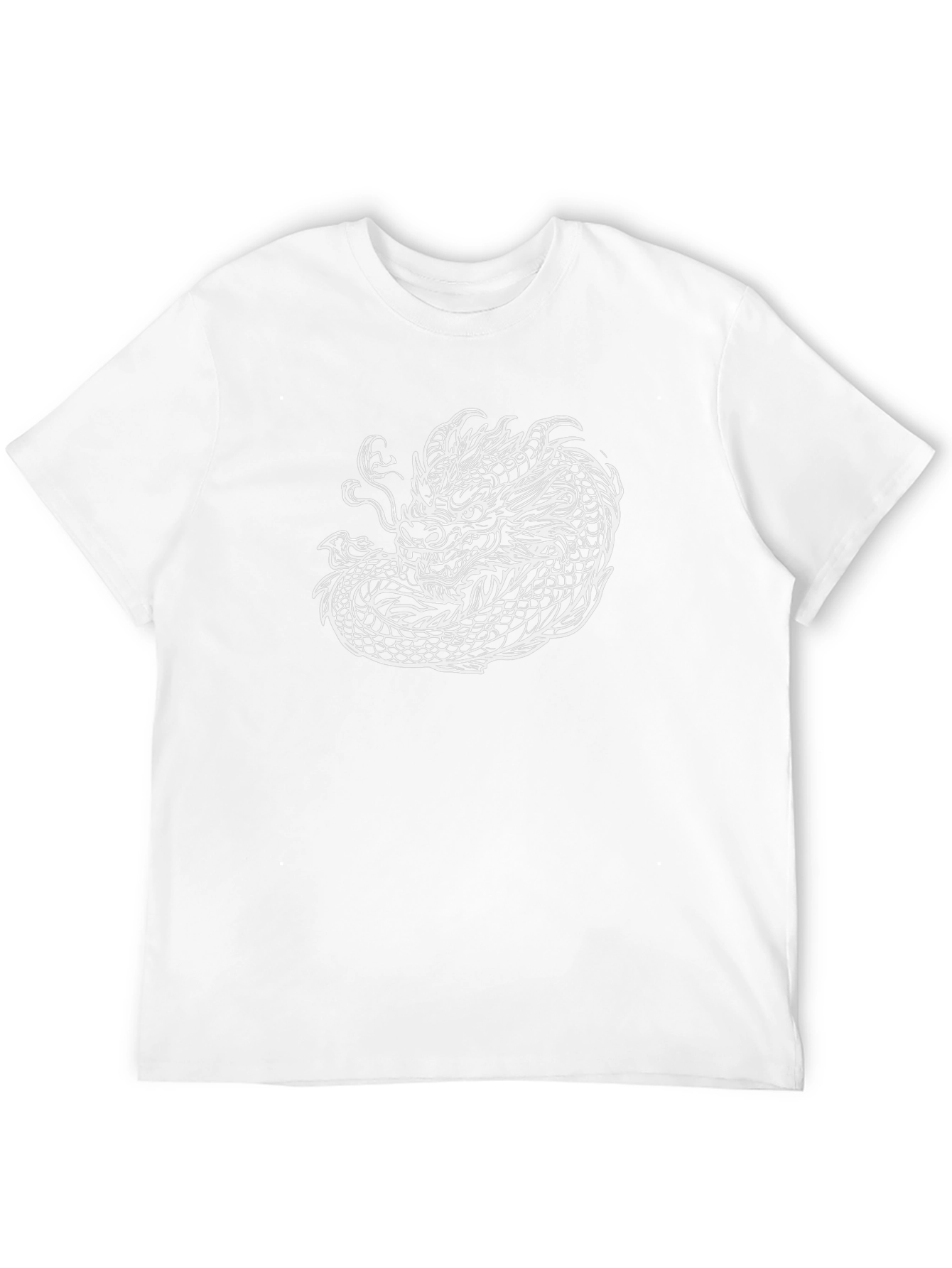 Black Tee with Dragon Graphic