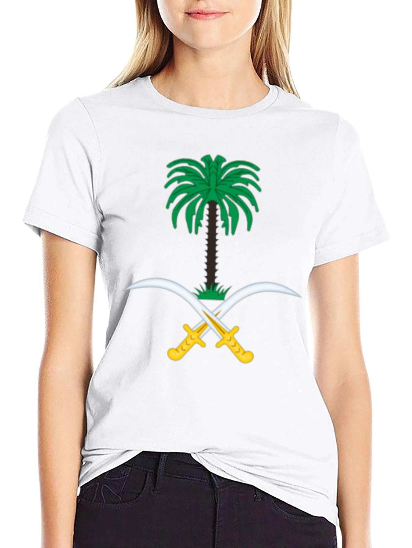 Saudi Arabia Emblem Black T-Shirt