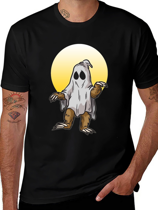 Ghost Sloth Graphic T-Shirt - Halloween Costume