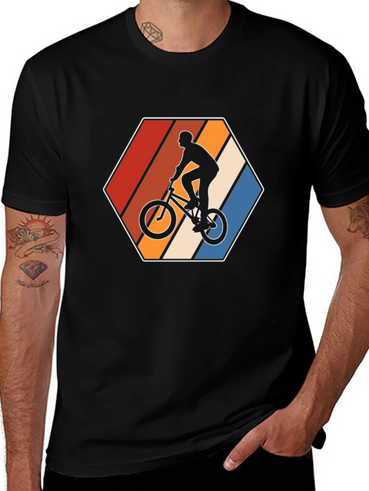 Retro BMX Biker T-Shirt - Vintage Cycling Style