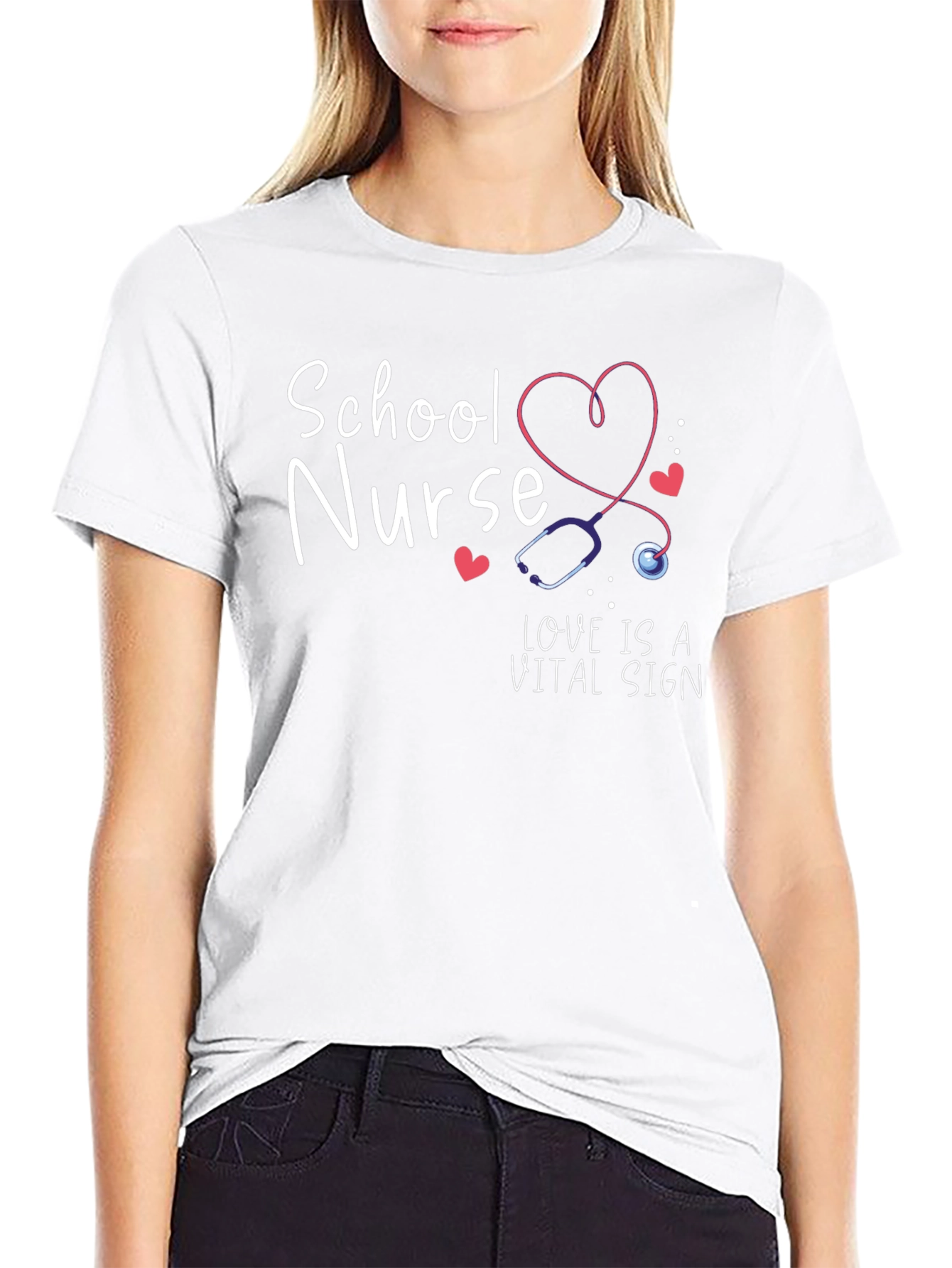 School Nurse Love is a Vital Sign T-Shirt