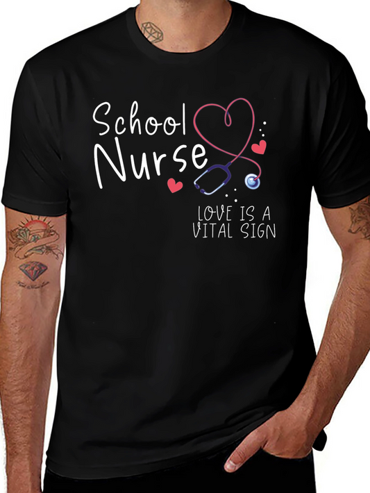 School Nurse Love is a Vital Sign T-Shirt
