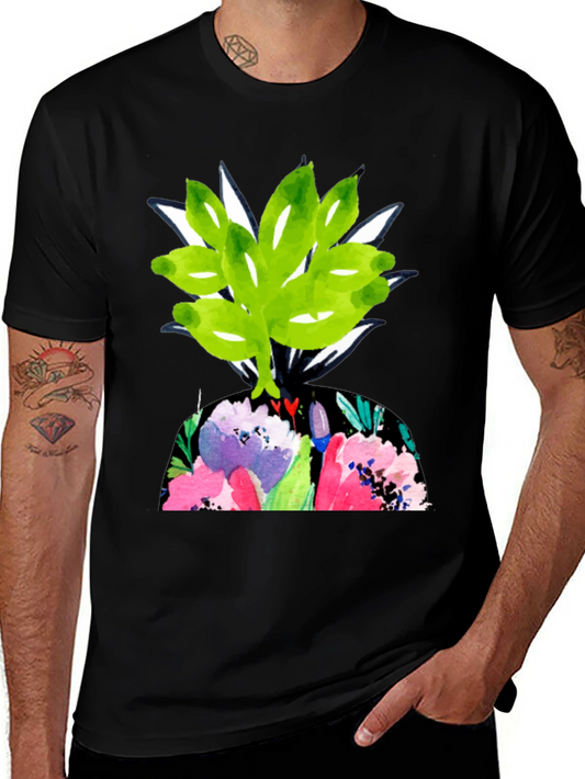 Floral T-Shirt - Abstract Art Tee