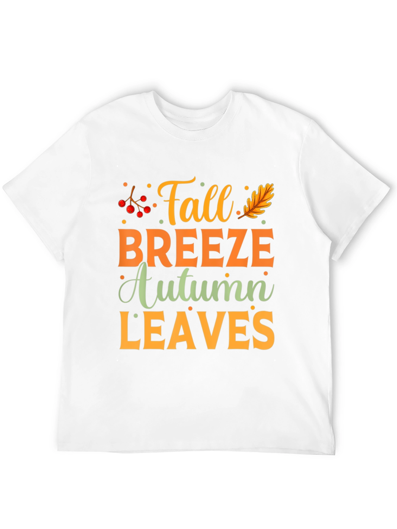 Fall Breeze Autumn Leaves Graphic Tee