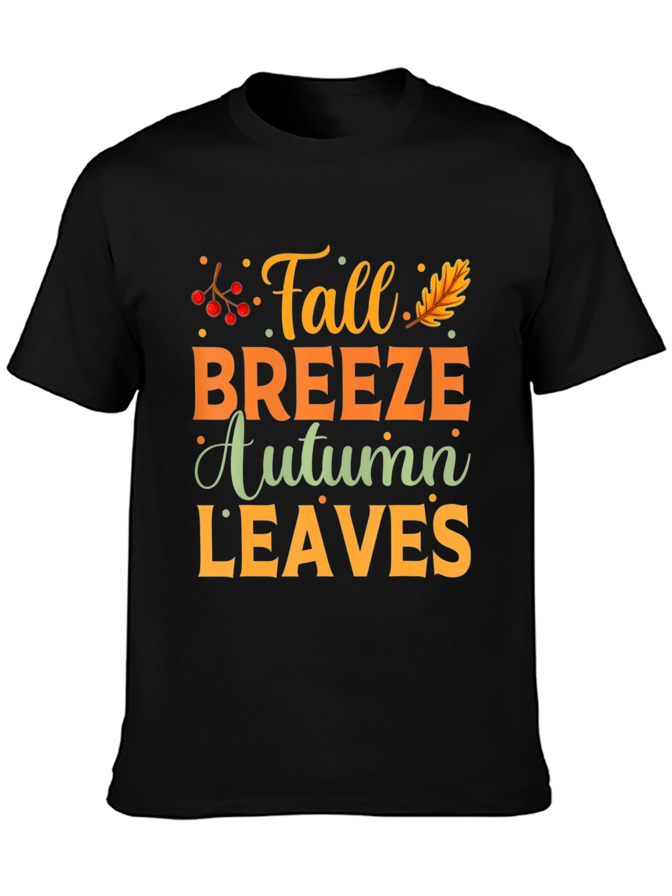 Fall Breeze Autumn Leaves Graphic Tee