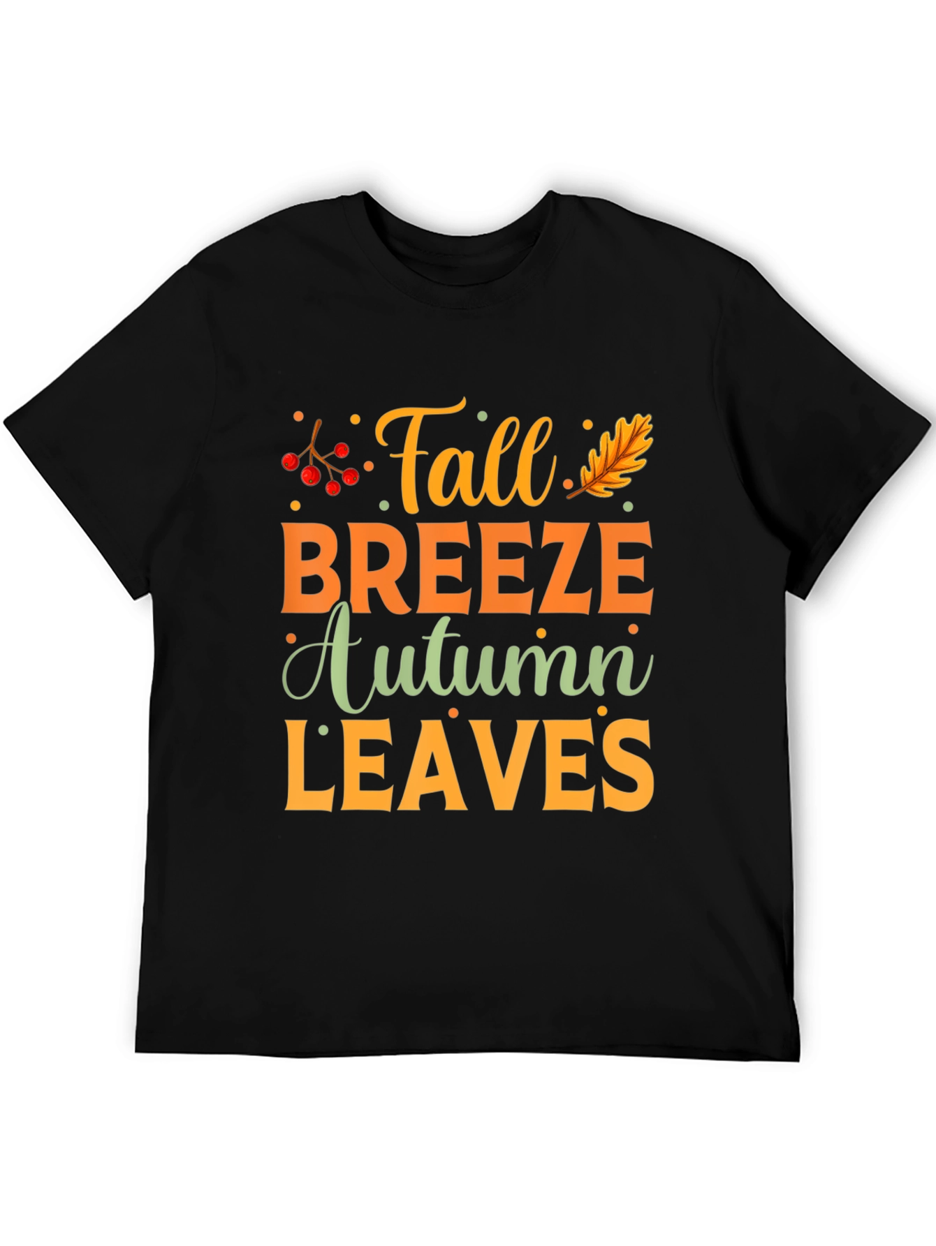 Fall Breeze Autumn Leaves Graphic Tee