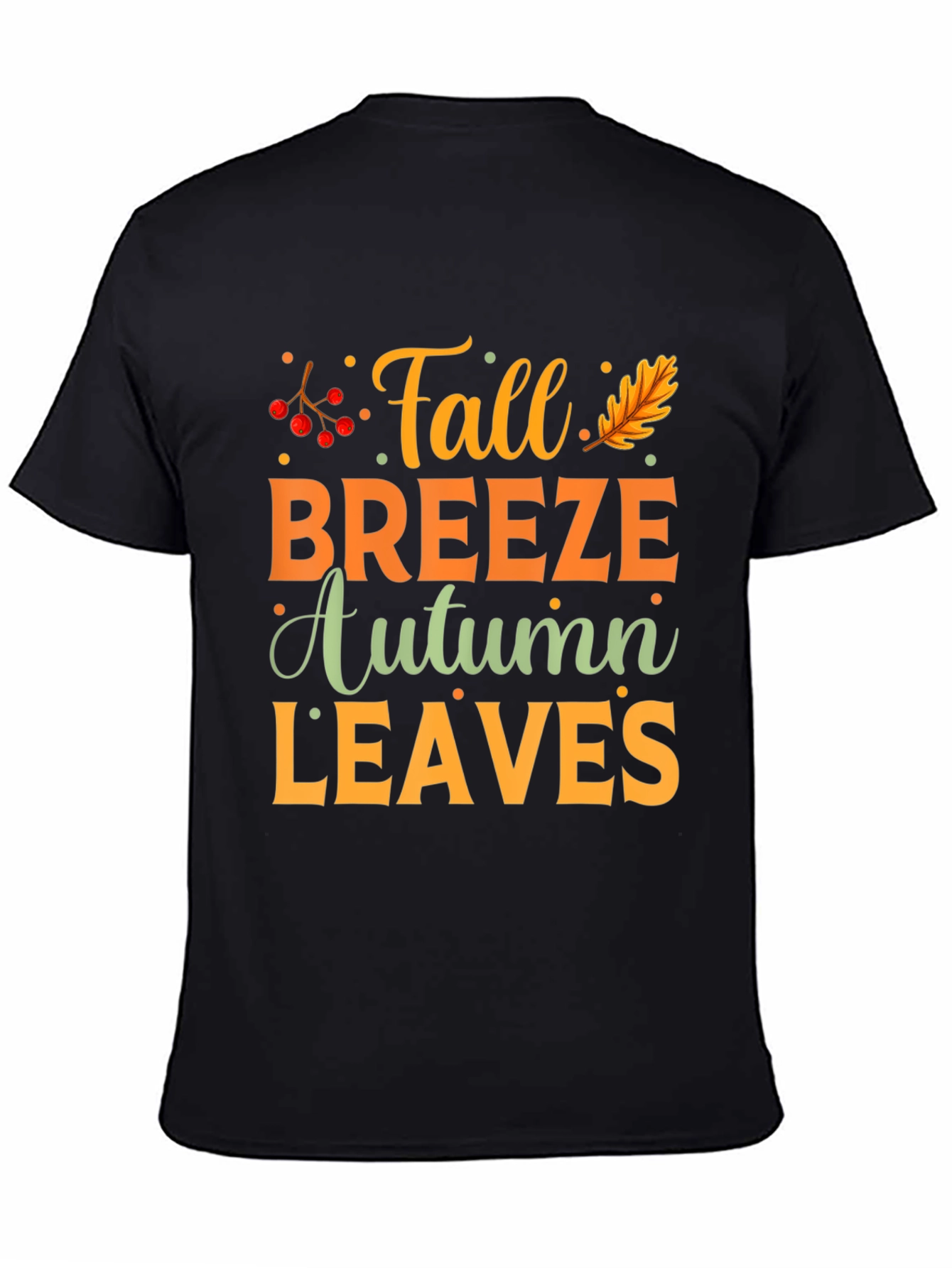 Fall Breeze Autumn Leaves Graphic Tee