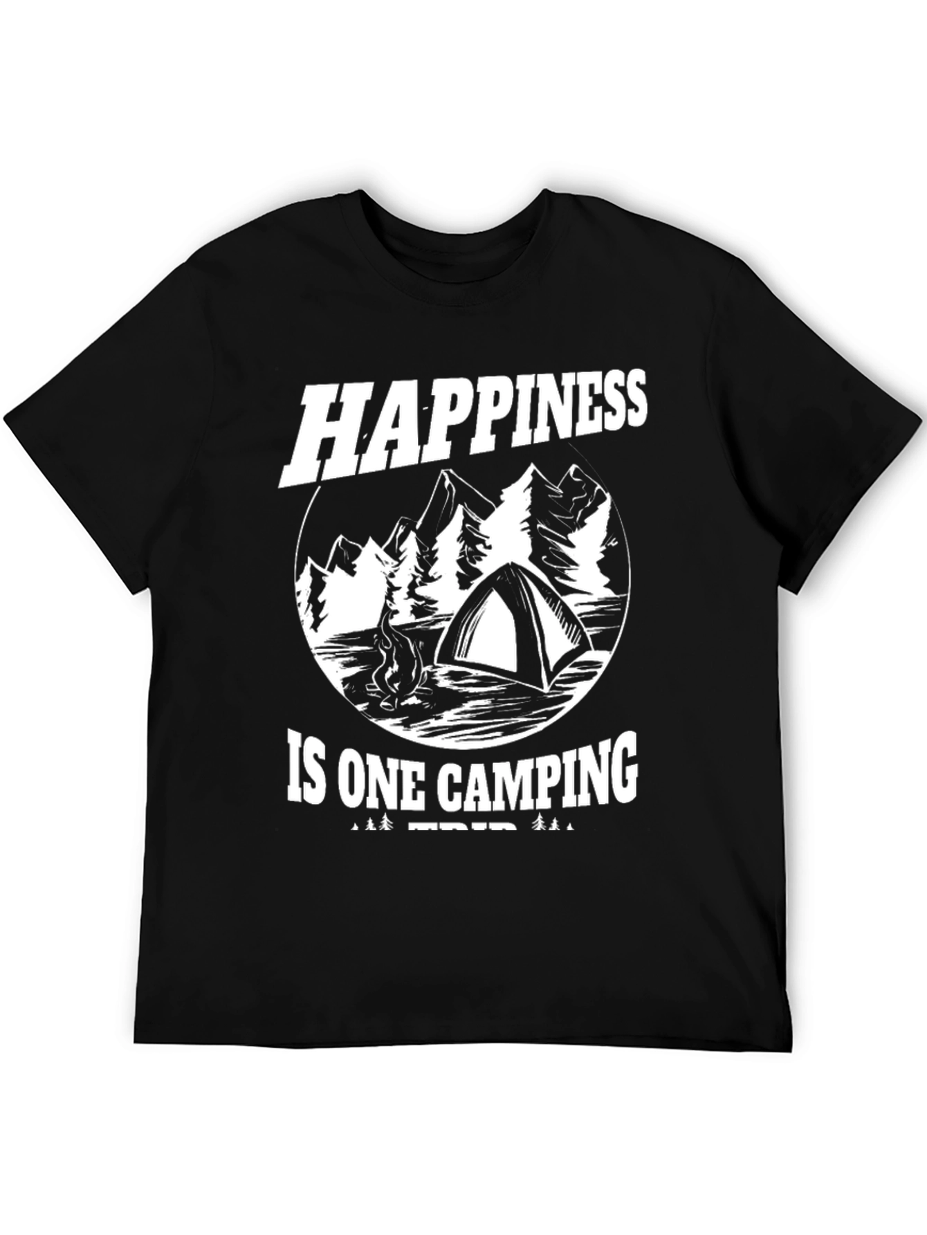 Happiness is One Camping Trip Graphic Tee