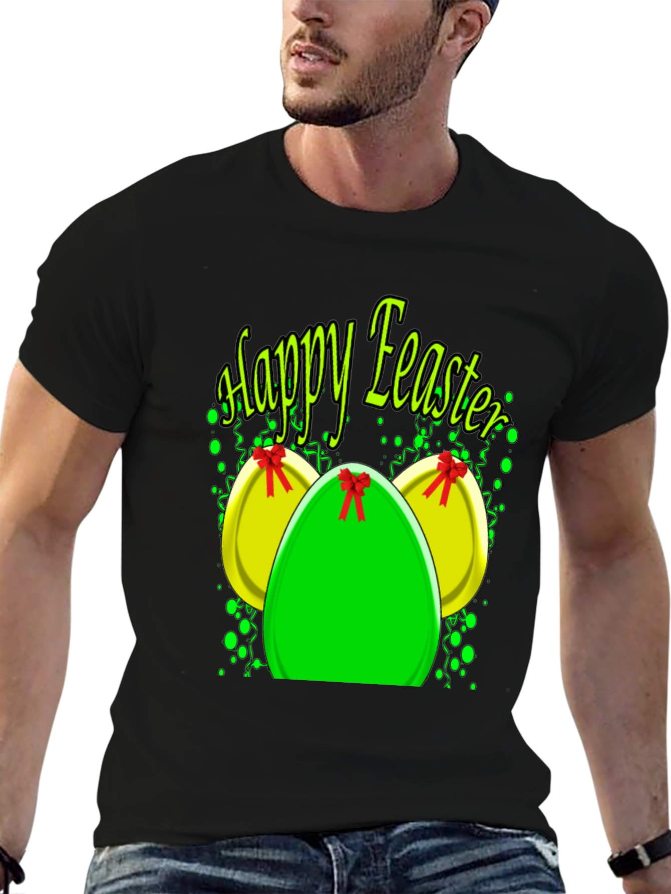 Happy Easter Eggs Graphic T-Shirt