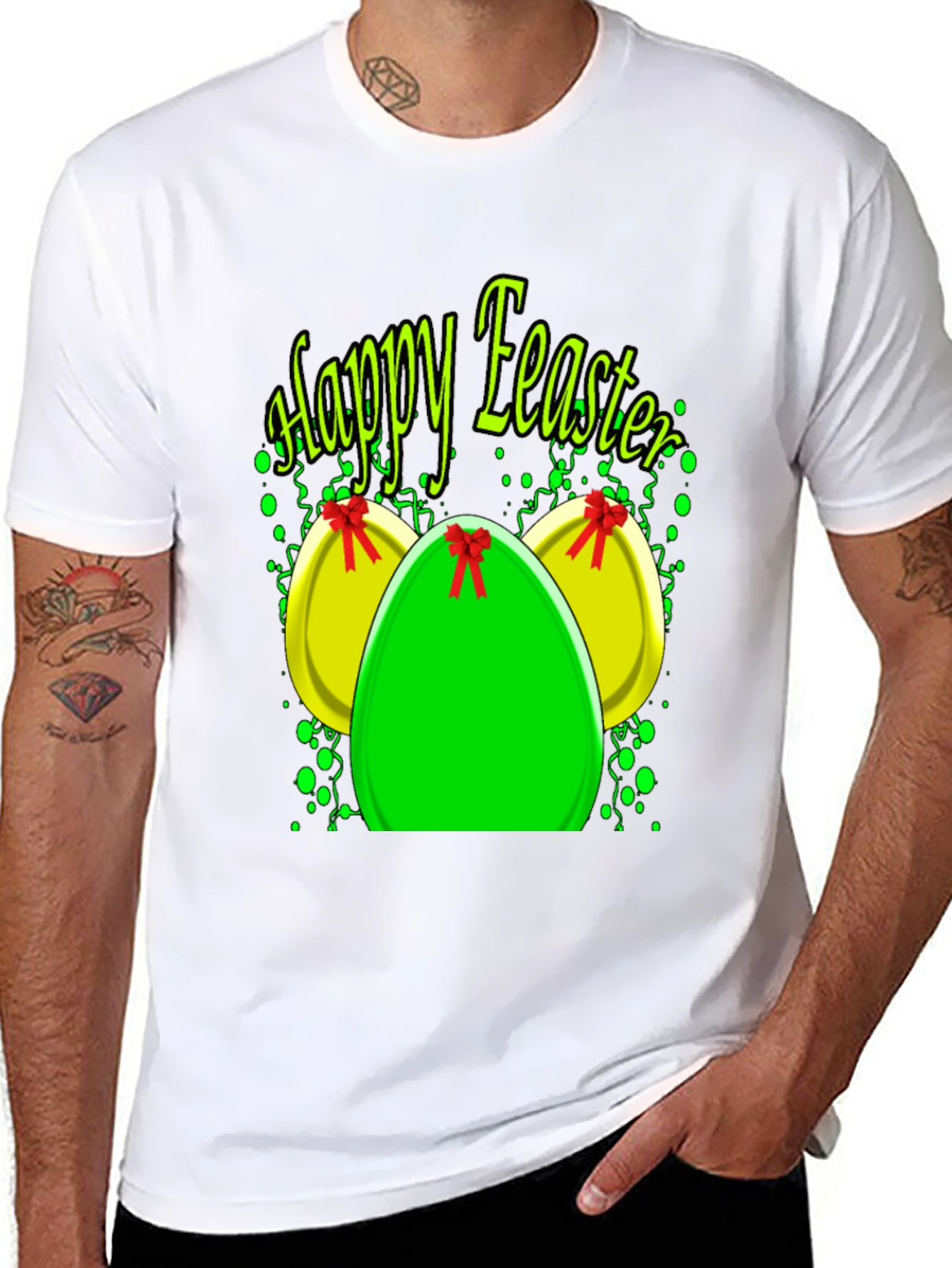 Happy Easter Eggs Graphic T-Shirt