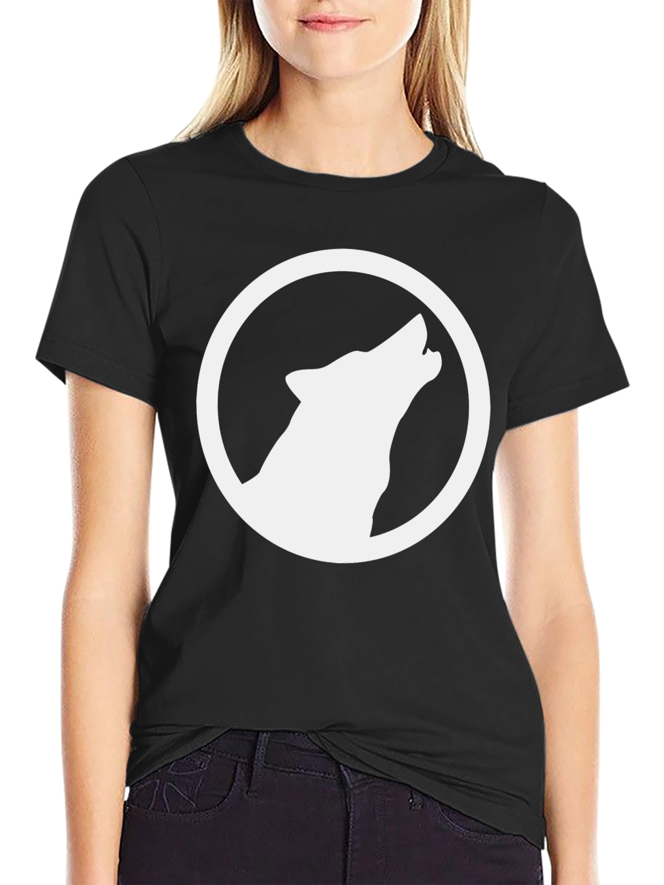 Wolf Howl Black T-Shirt - Graphic Tee