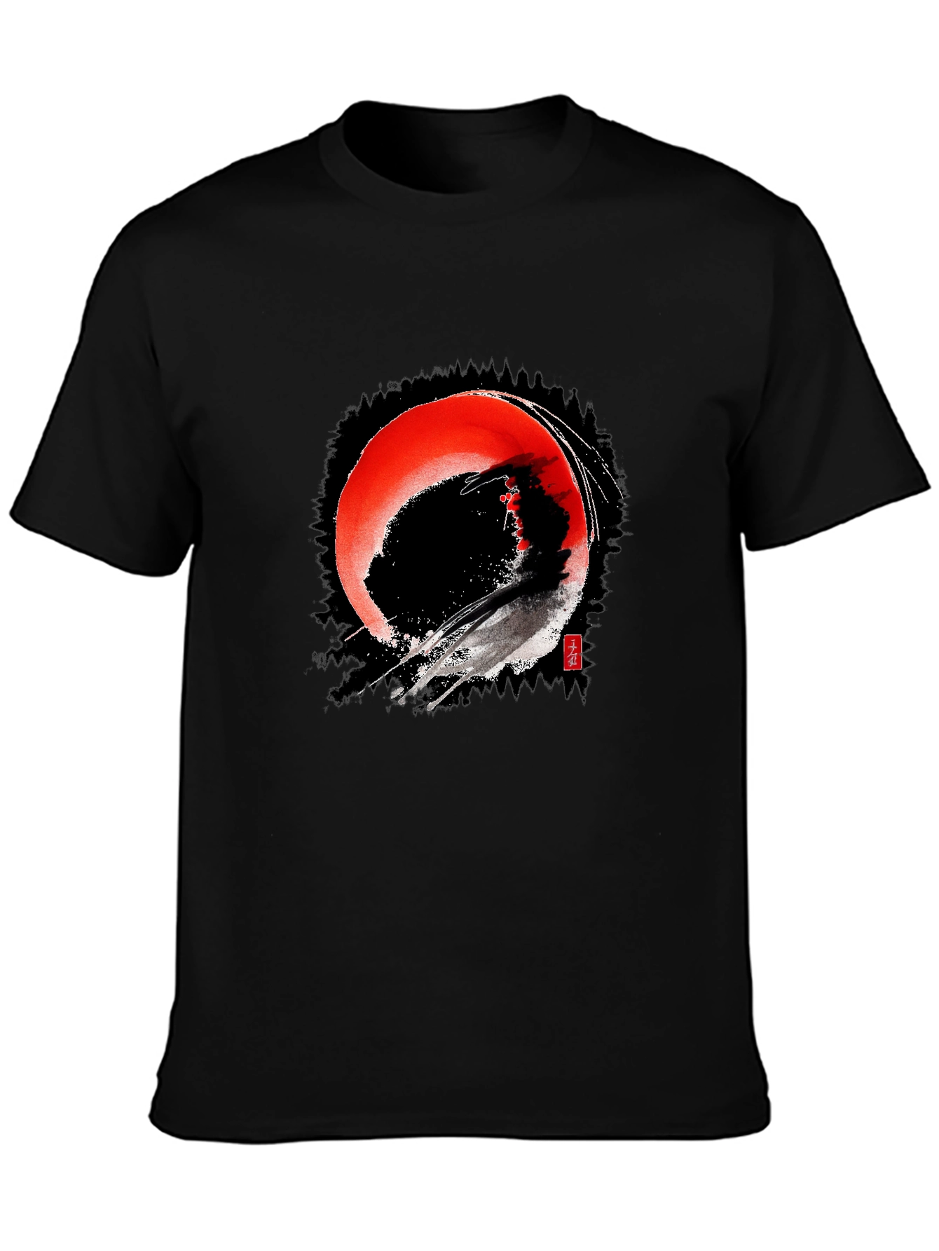 Enso Circle Japanese Art T-Shirt - Black
