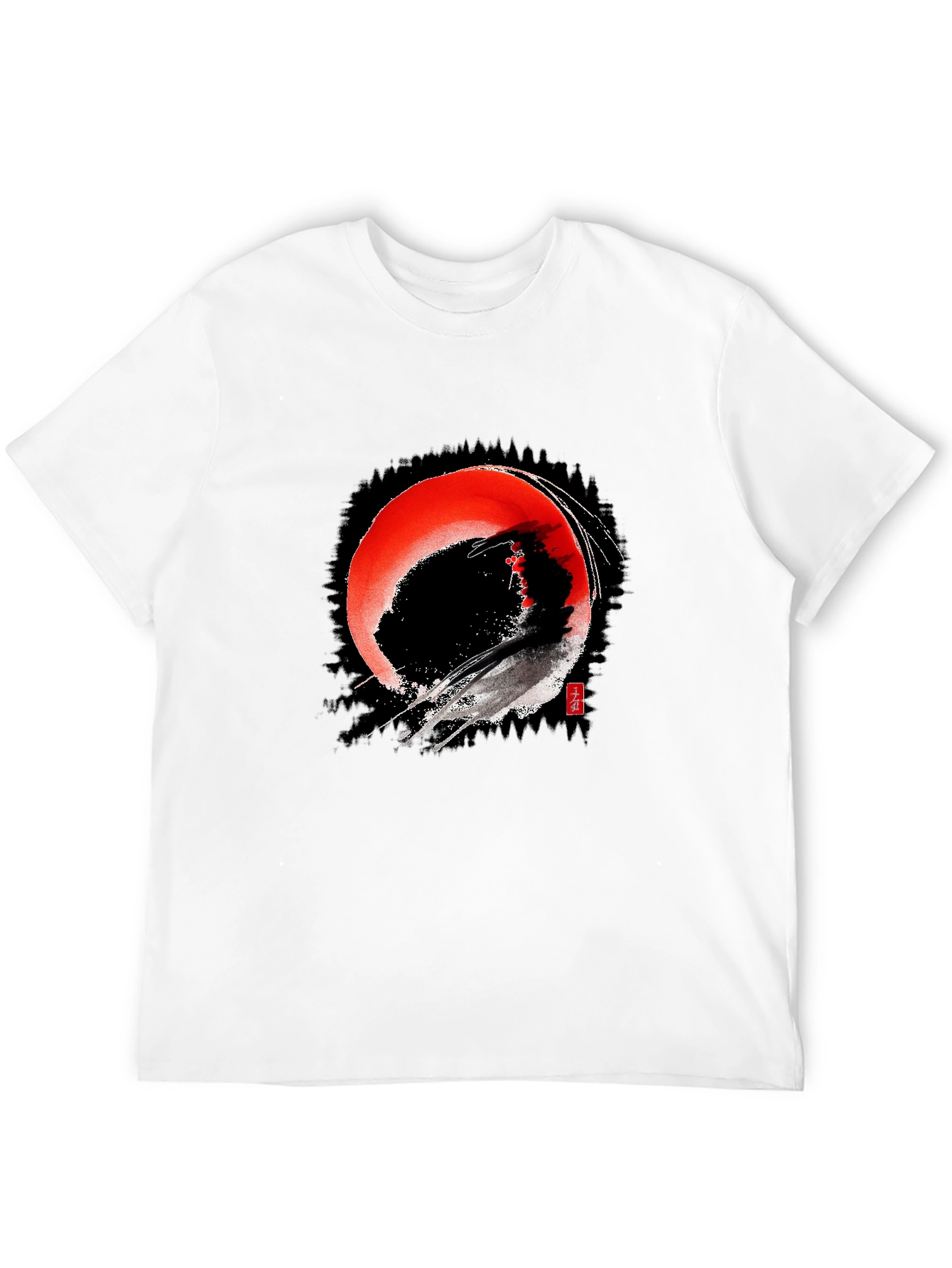 Enso Circle Japanese Art T-Shirt - Black