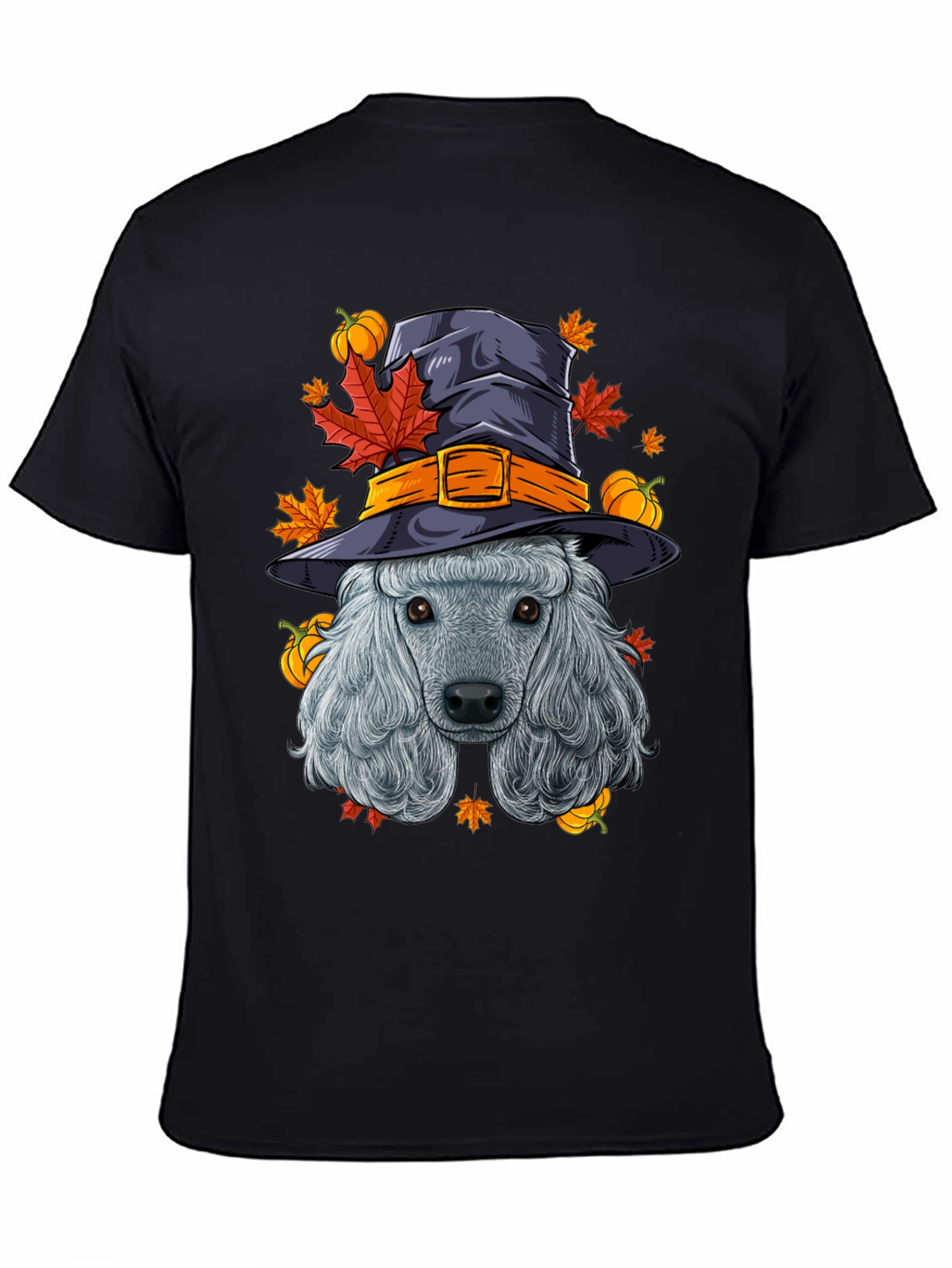 Halloween Poodle Witch T-Shirt
