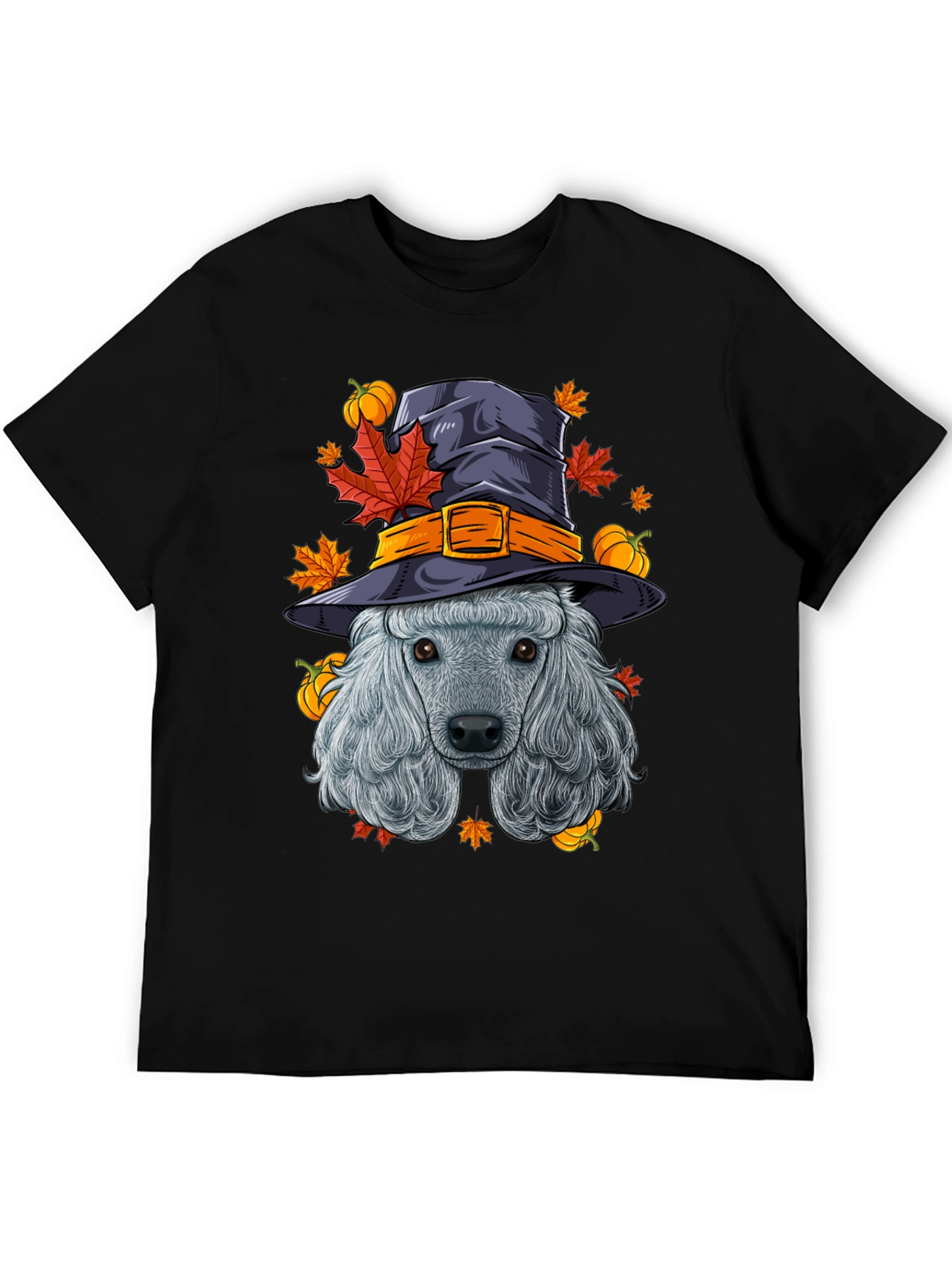 Halloween Poodle Witch T-Shirt