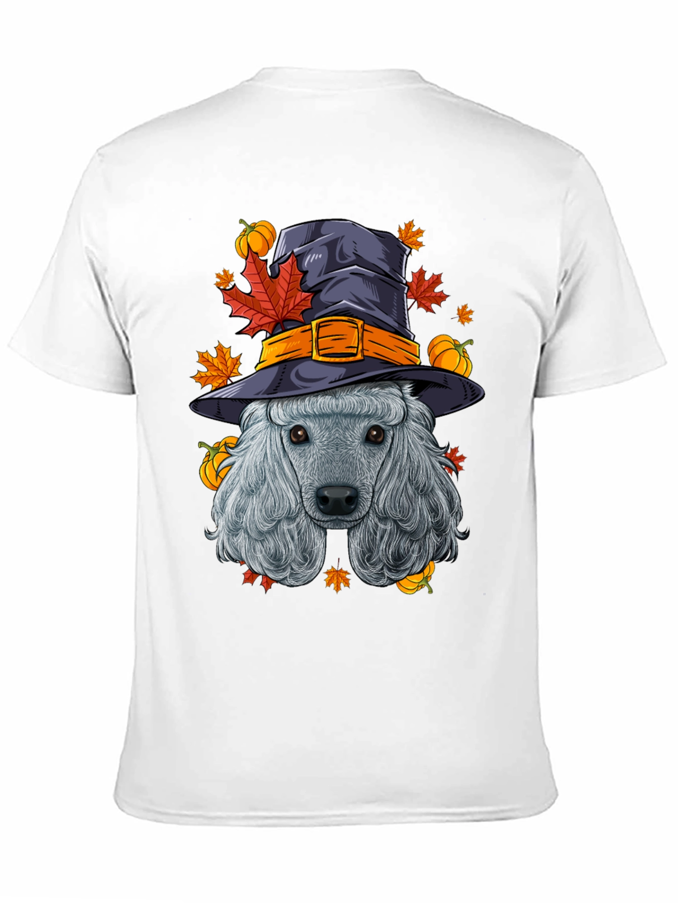 Halloween Poodle Witch T-Shirt