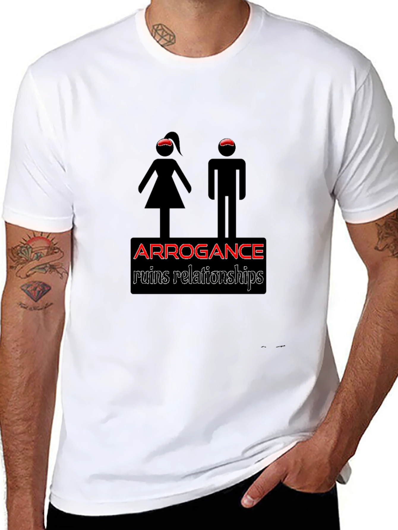 Arrogance Ruins Relationships Graphic Tee