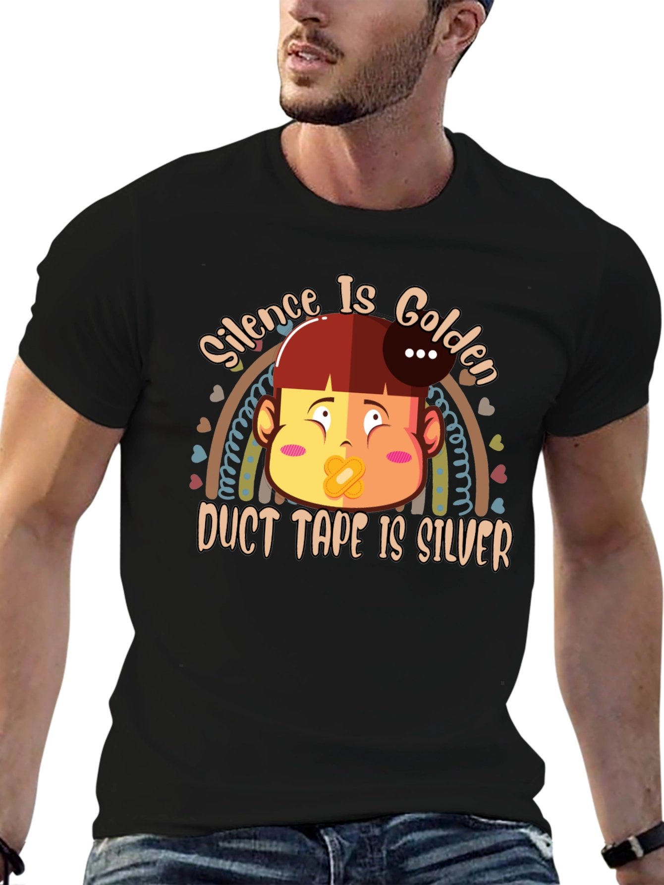 Silence is Golden T-Shirt Funny Humor