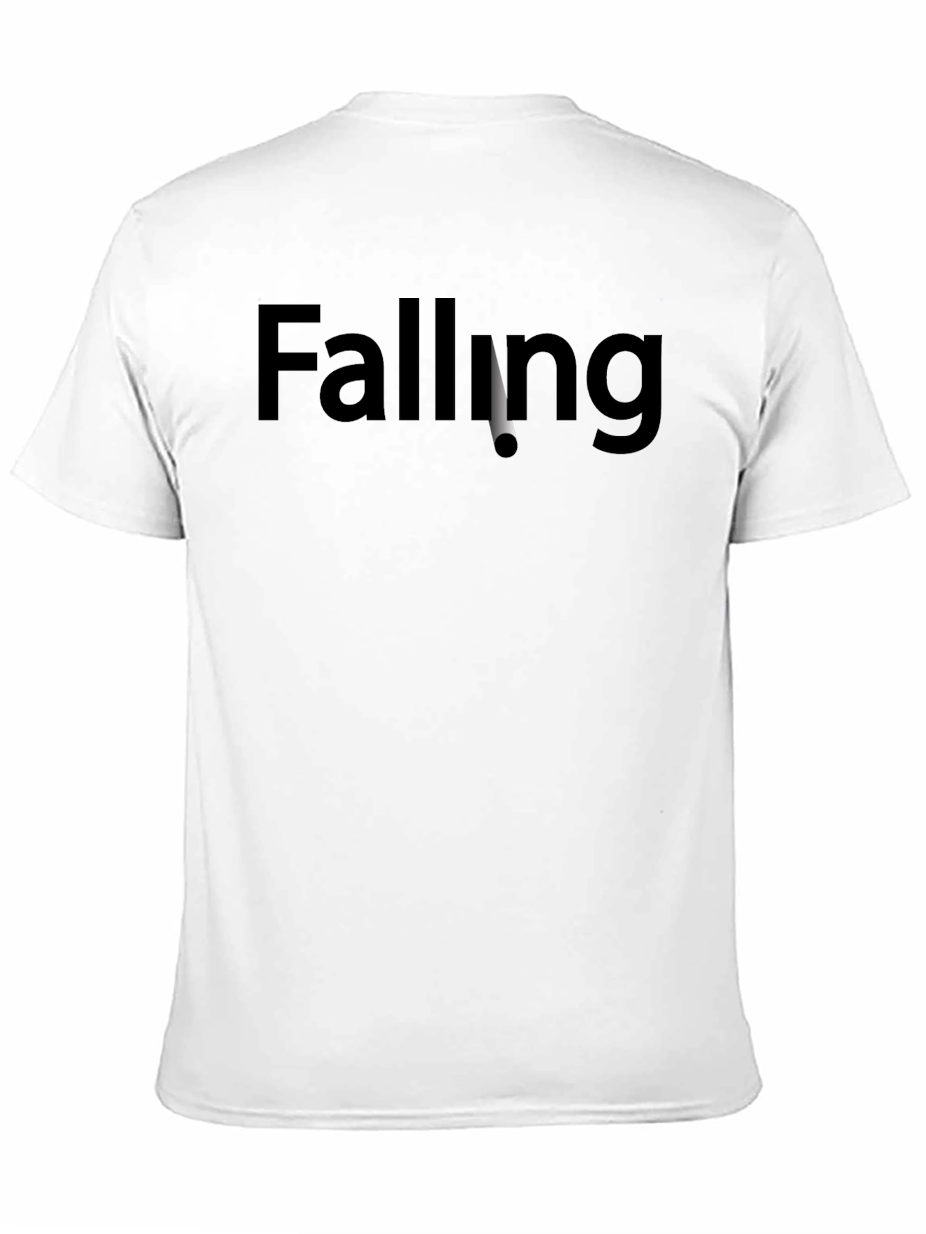 Falling - Mens Black Graphic T-Shirt