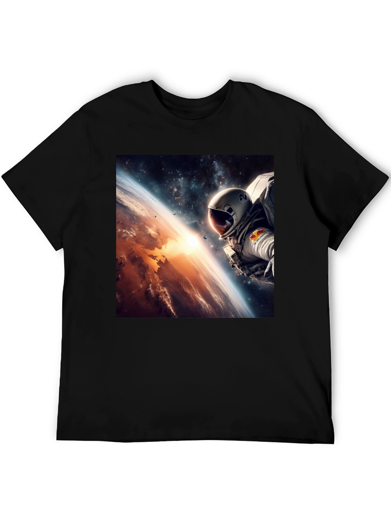 Astronaut Space View Graphic T-Shirt
