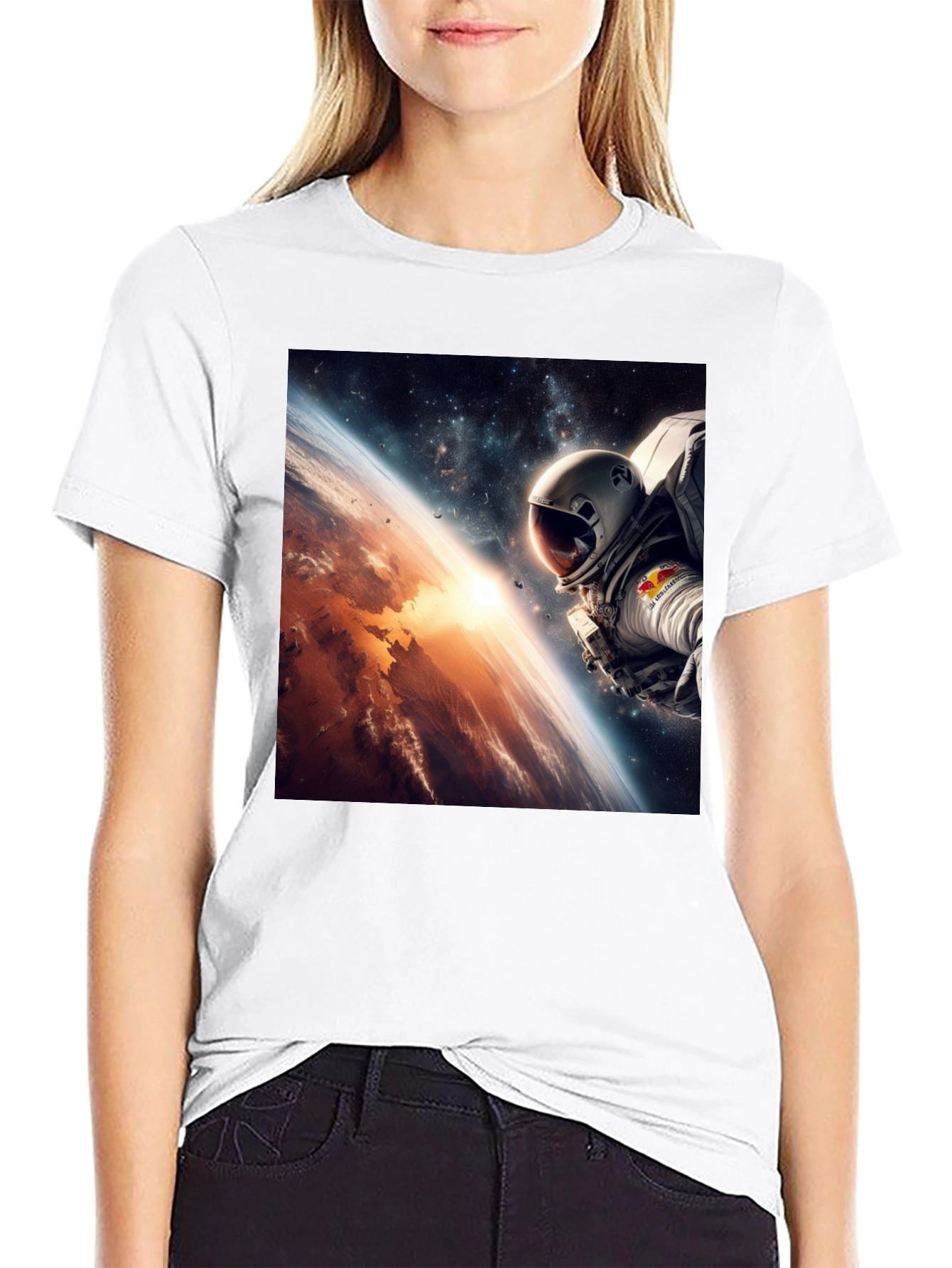 Astronaut Space View Graphic T-Shirt