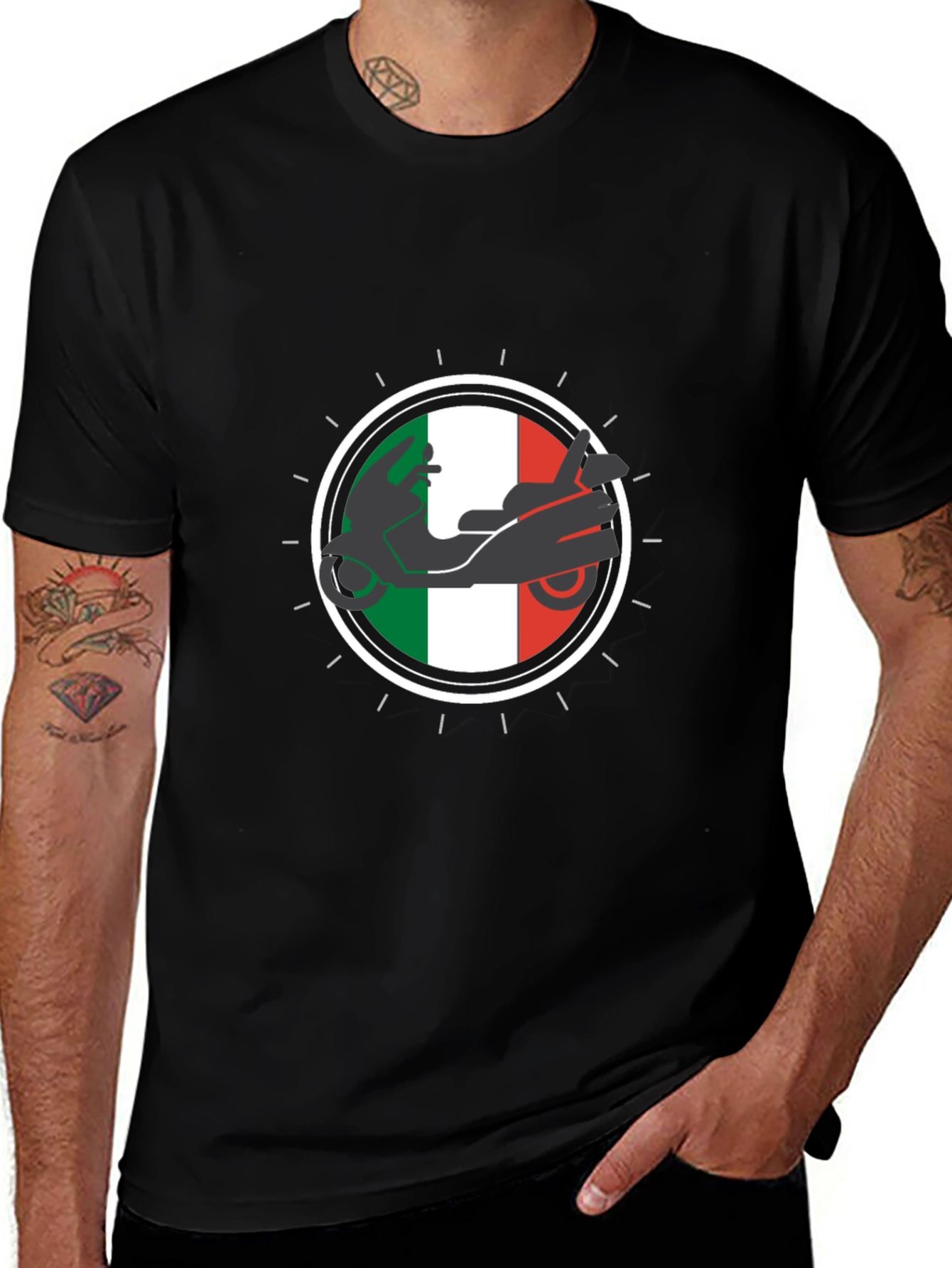 Italian Scooter Graphic T-Shirt