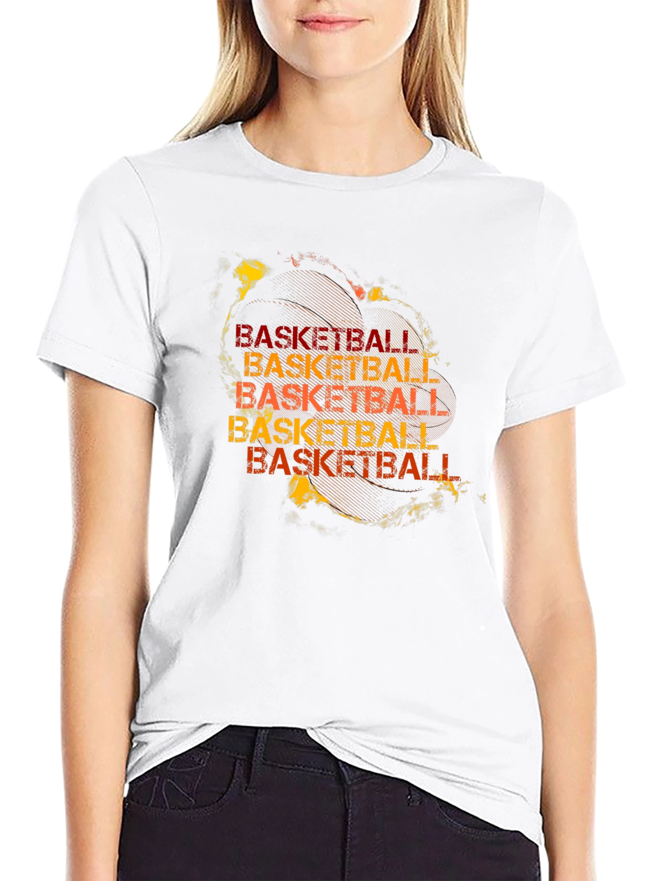 Basketball Graphic Print T-Shirt