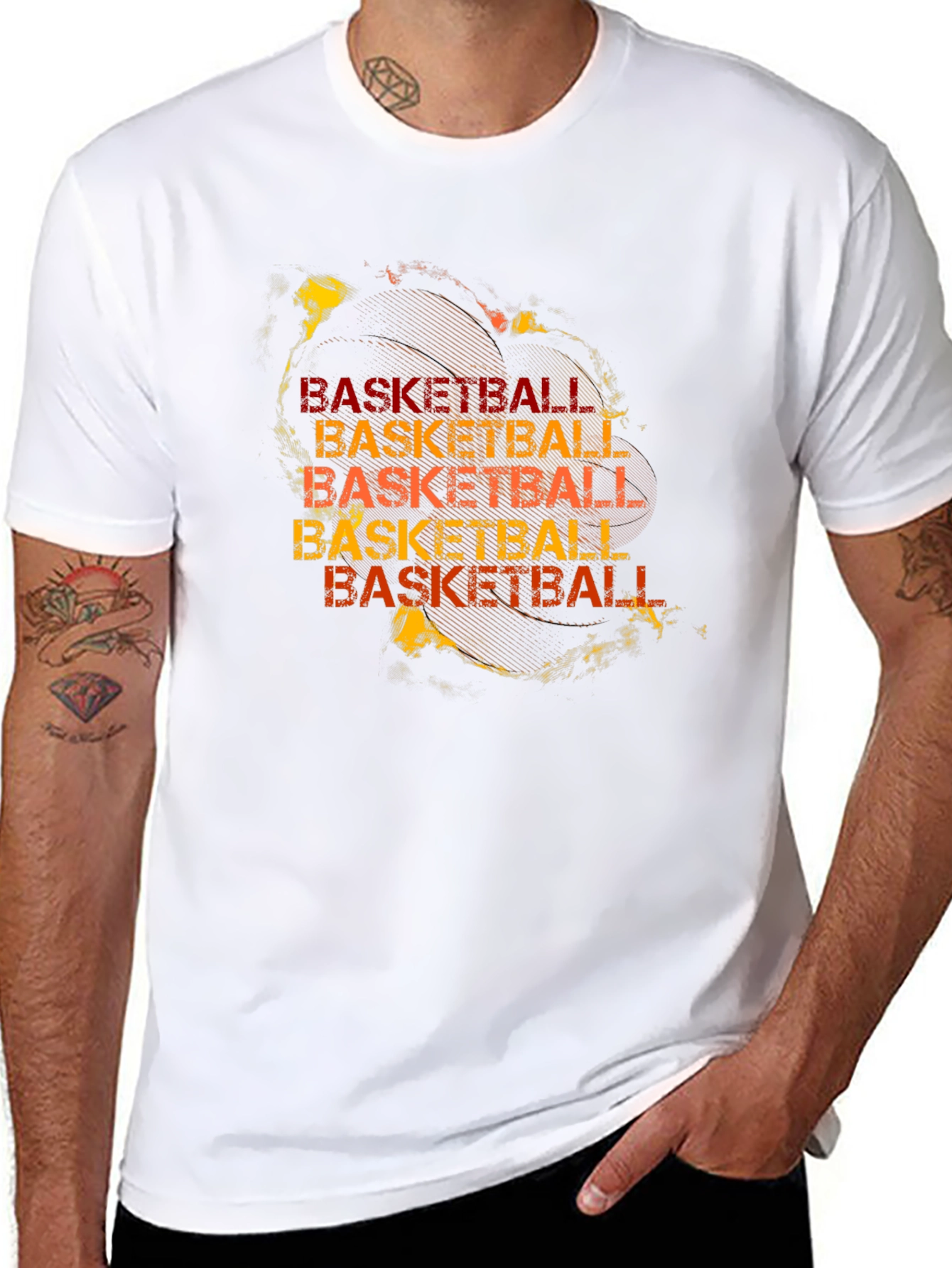 Basketball Graphic Print T-Shirt